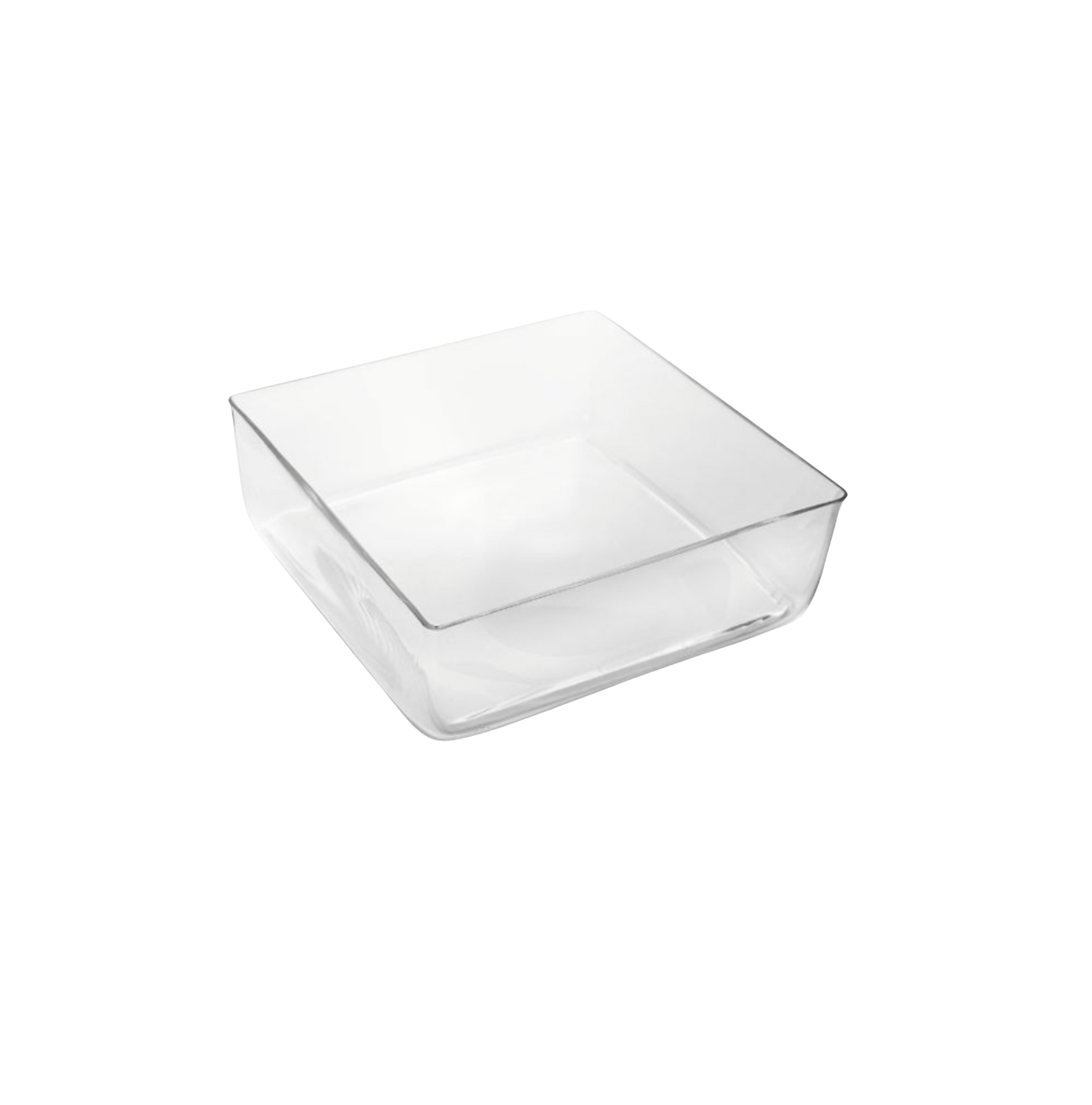 5” x 14” x 14” Square Glass Planter