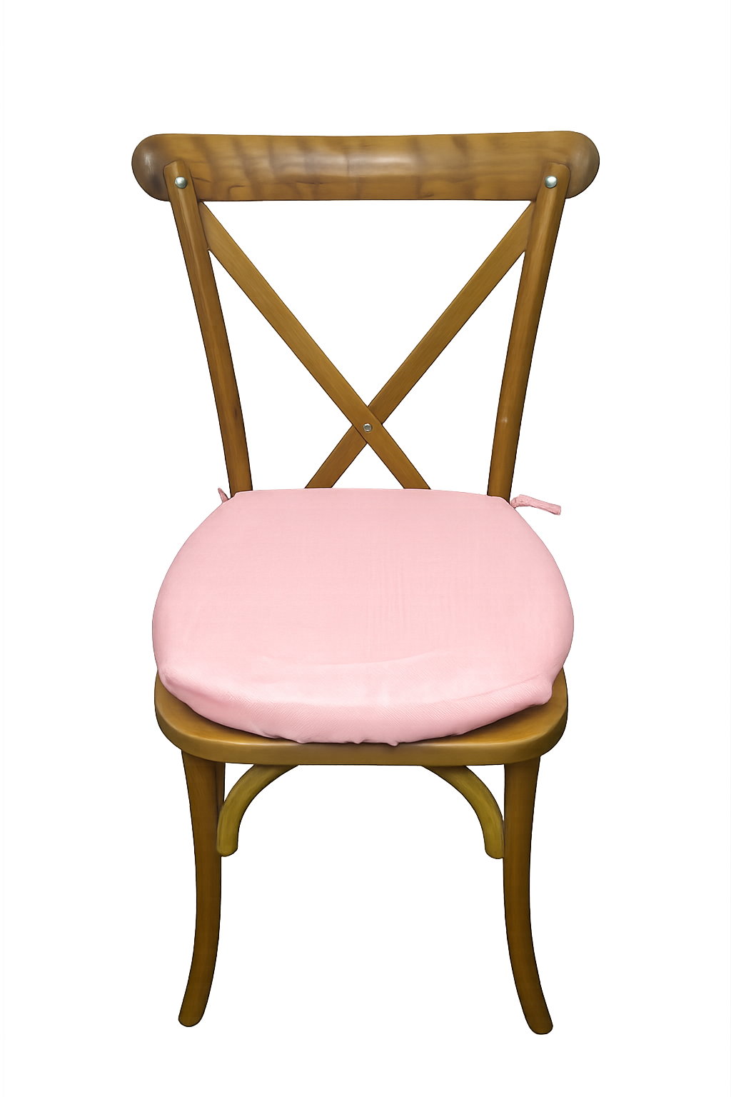 Crossback / Chiavari Cushion Cover - Pink Linen