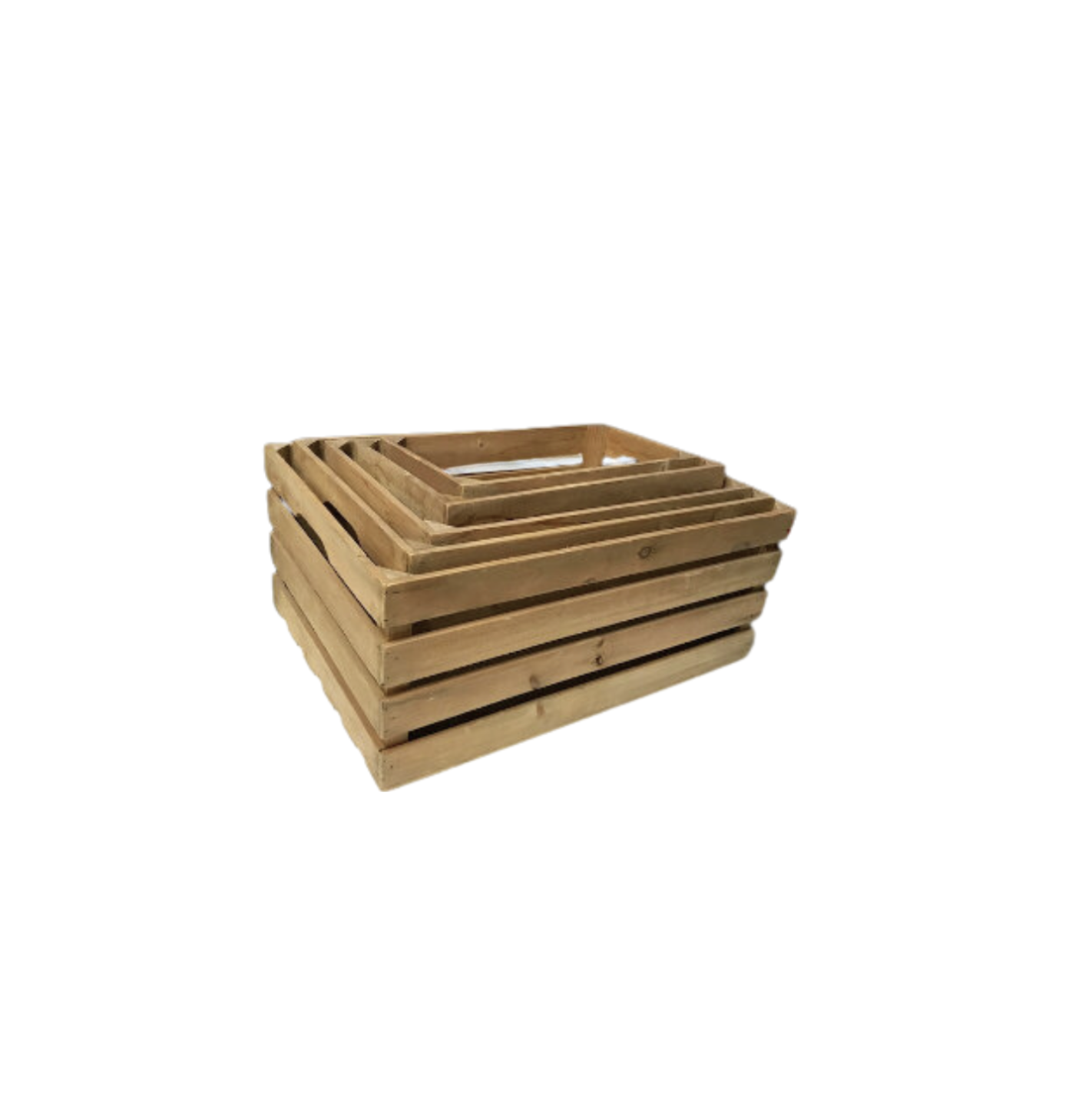 Wood Crate Set of 5