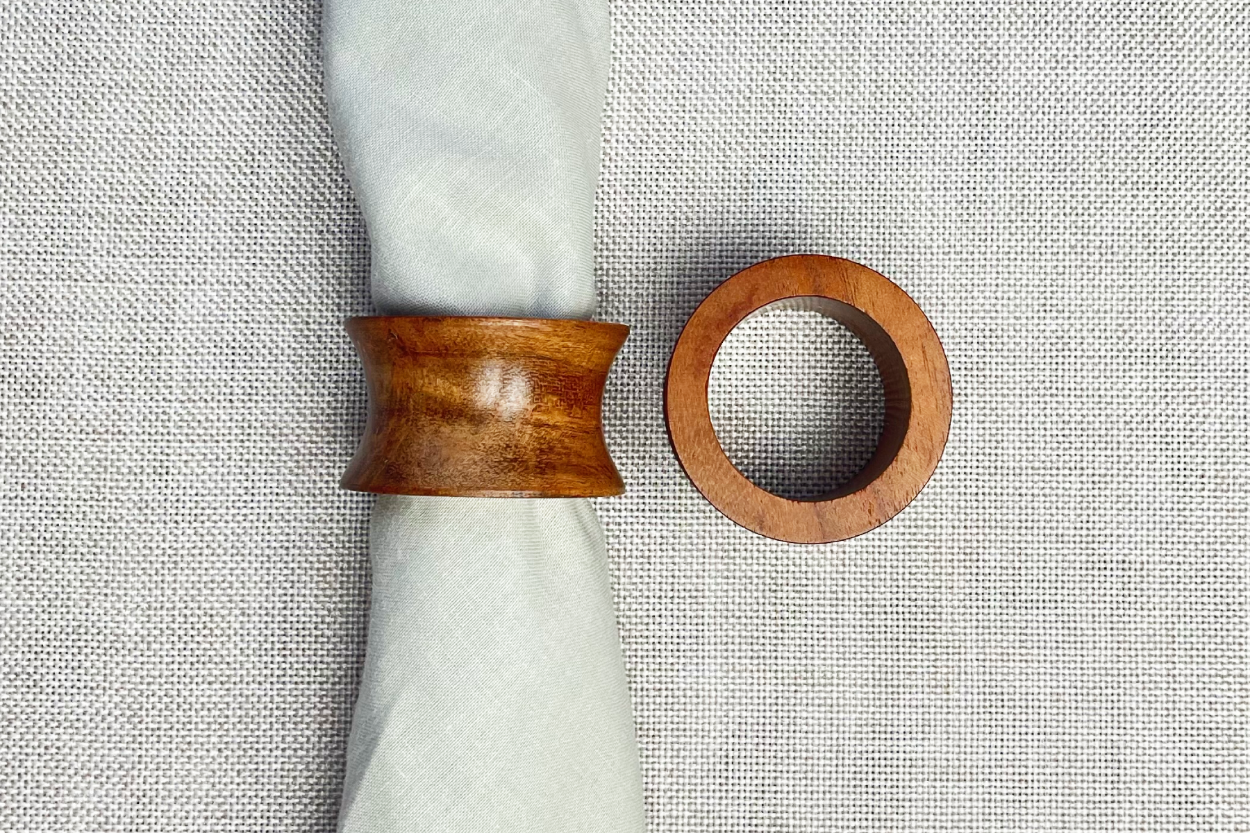 Acacia Wood Napkin Ring