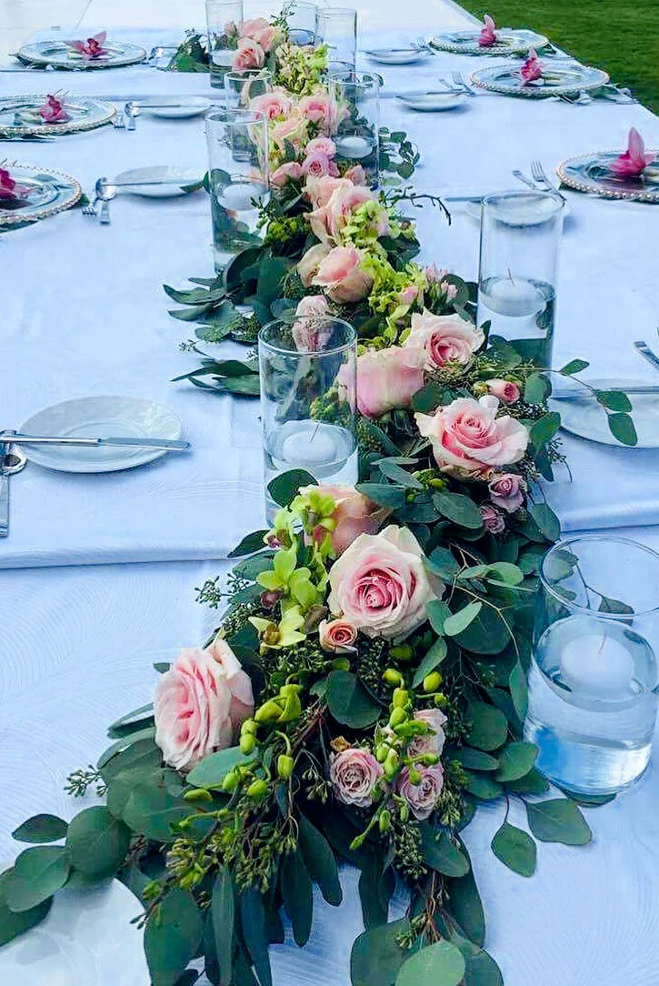 Tropical Garlands Available By The Foot Includes Light Tropical Floral Accents