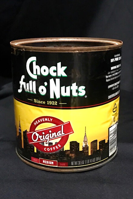 Large Aluminium Coffee Can (without Coffee Grounds)