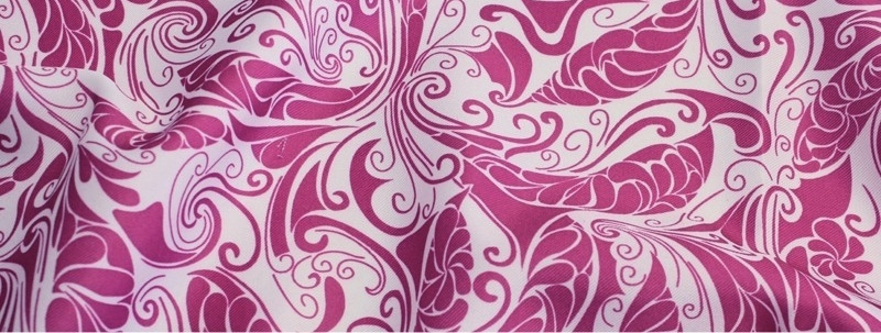 Nouveau Print Linen - Fuchsia