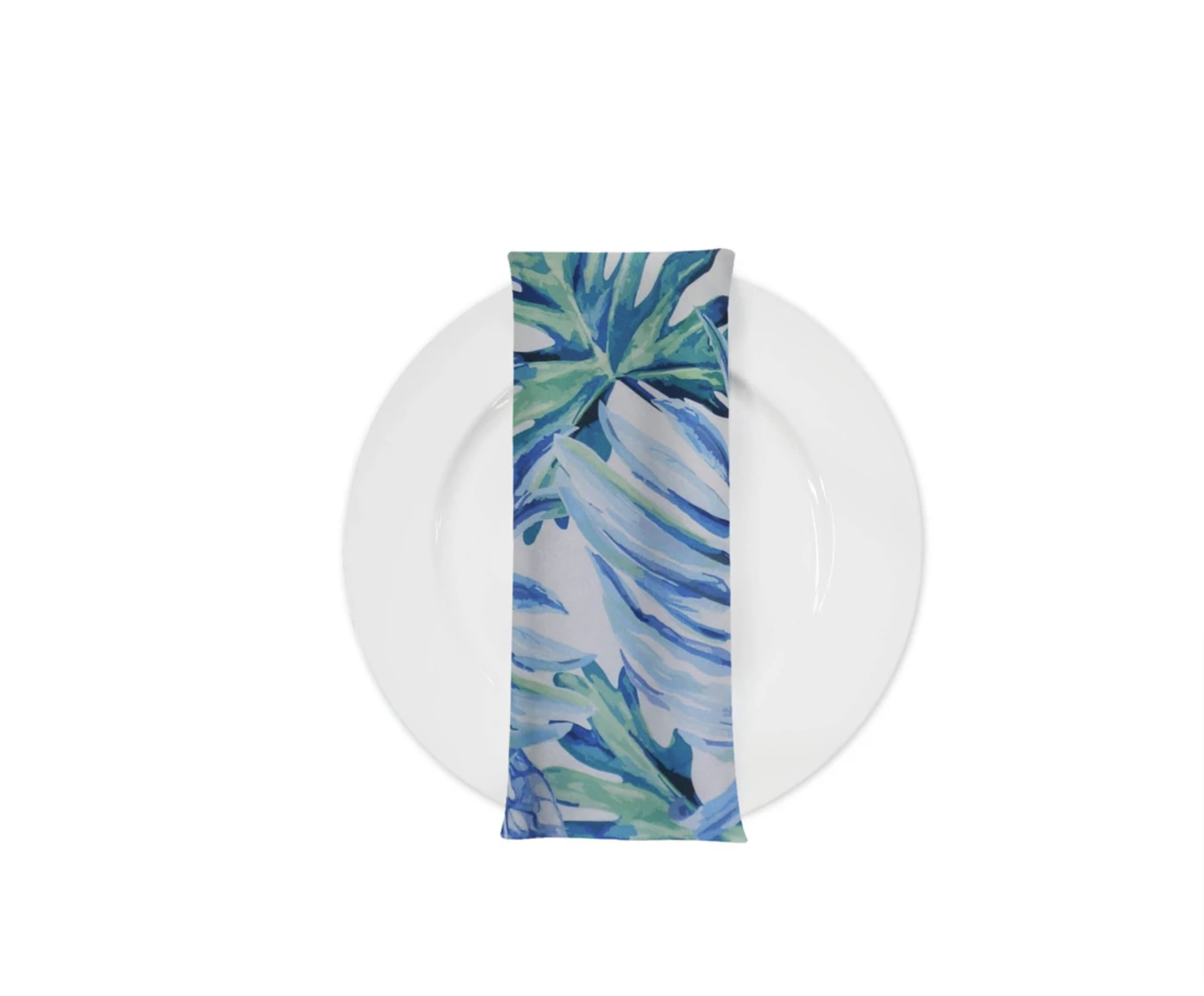 Napkin, Tropical Print in Blue