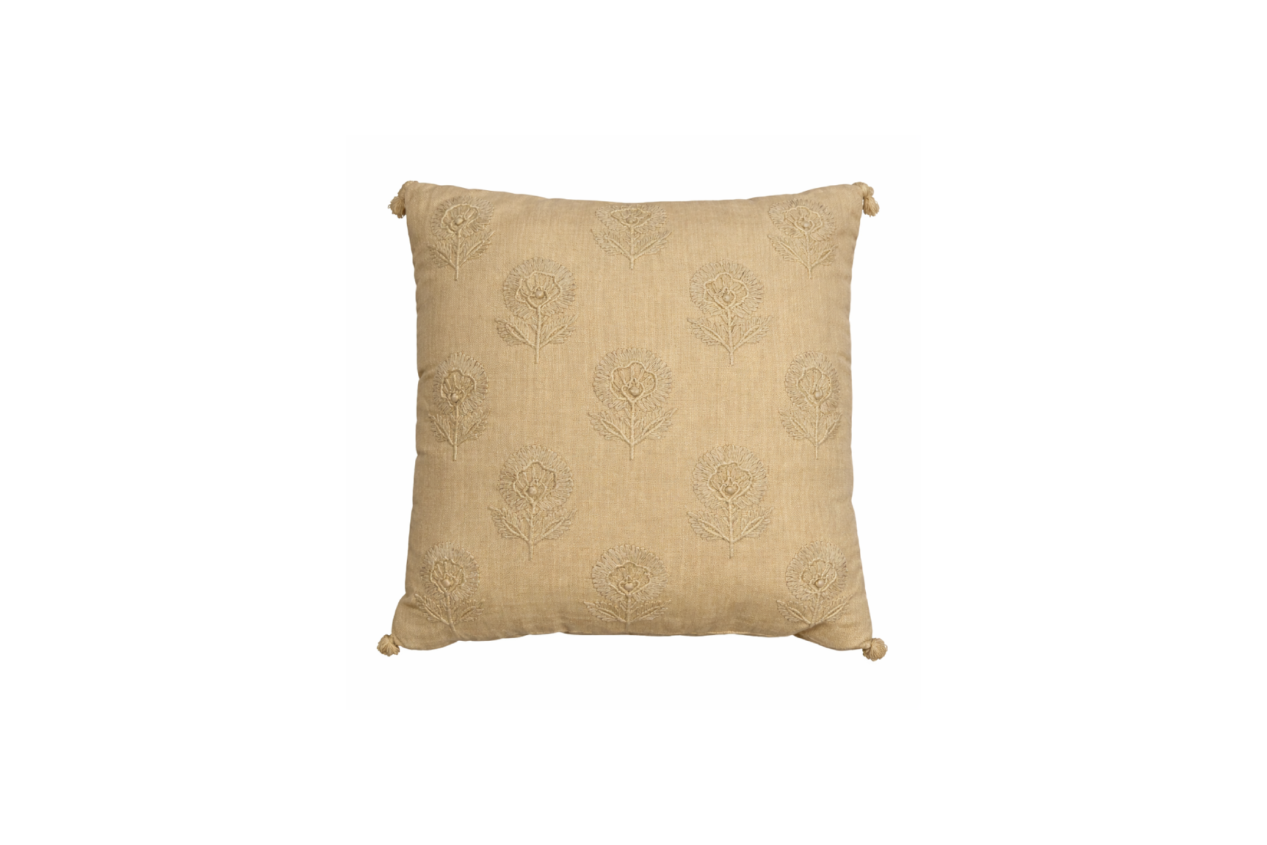 Embroidered Tassel Pillow - Mustard Listing.png