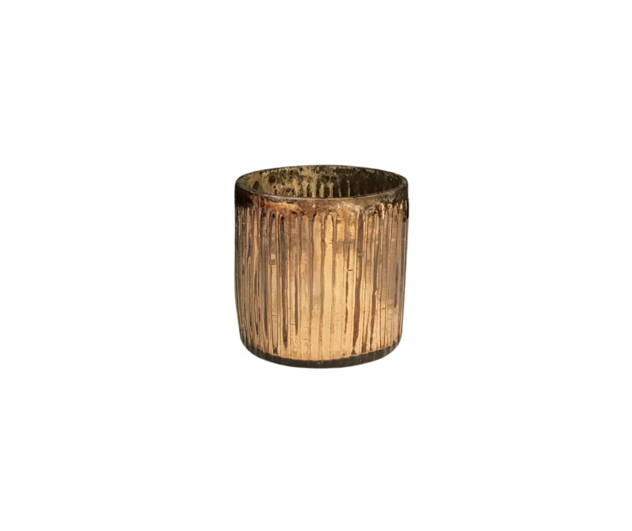 Copper Mercury Ridged Votives