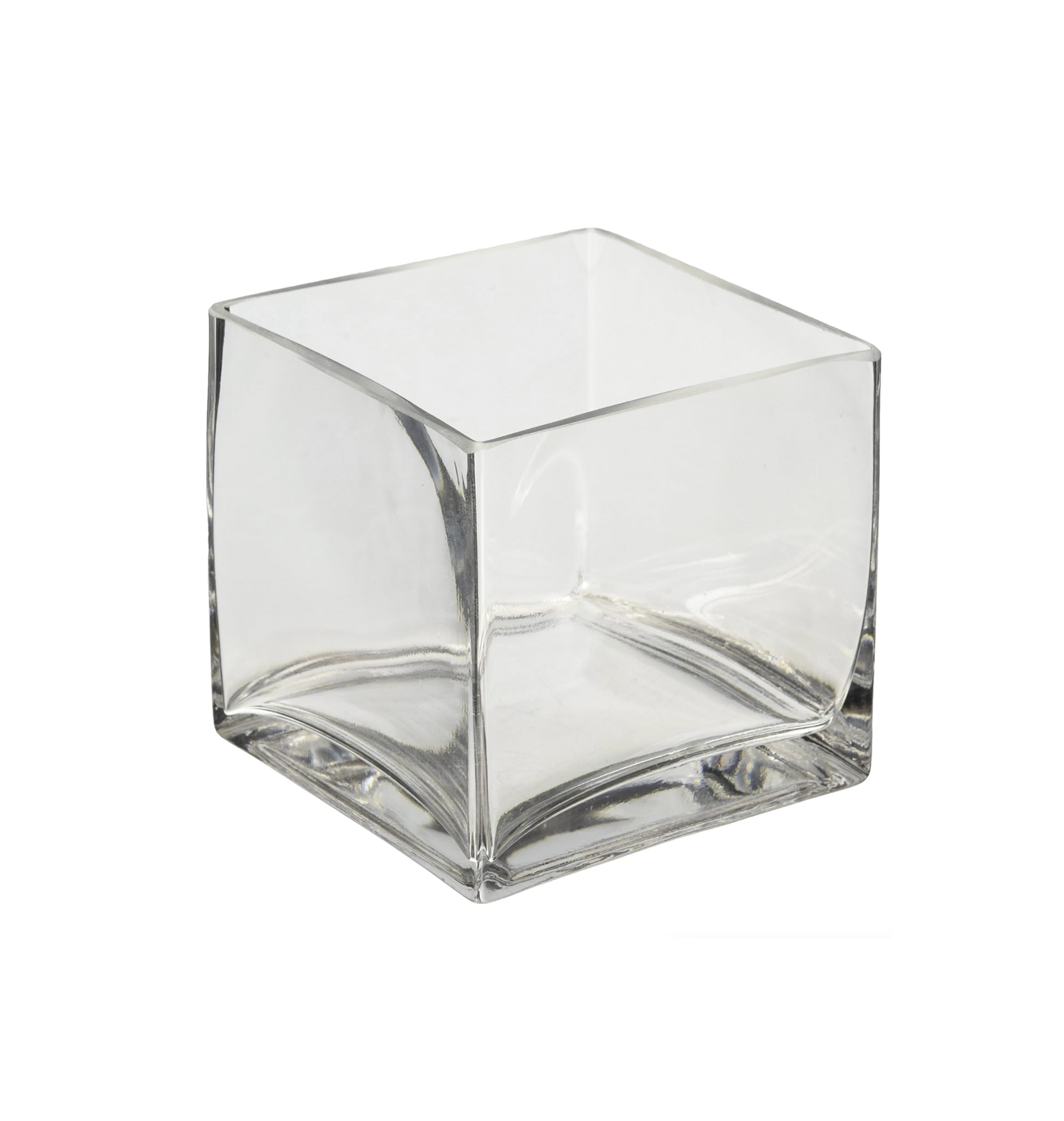 Cube Vase Corner Dipped Bottom