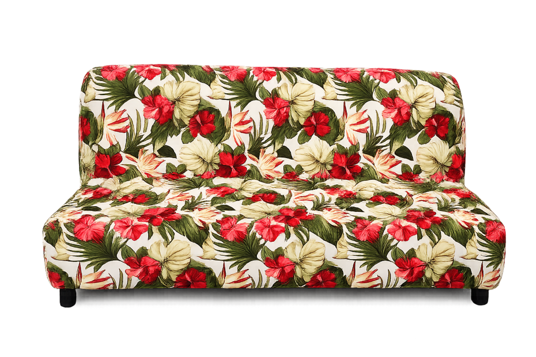 Sofa Cover - Bark Cloth Ecru Hawaii Print Thumb.png