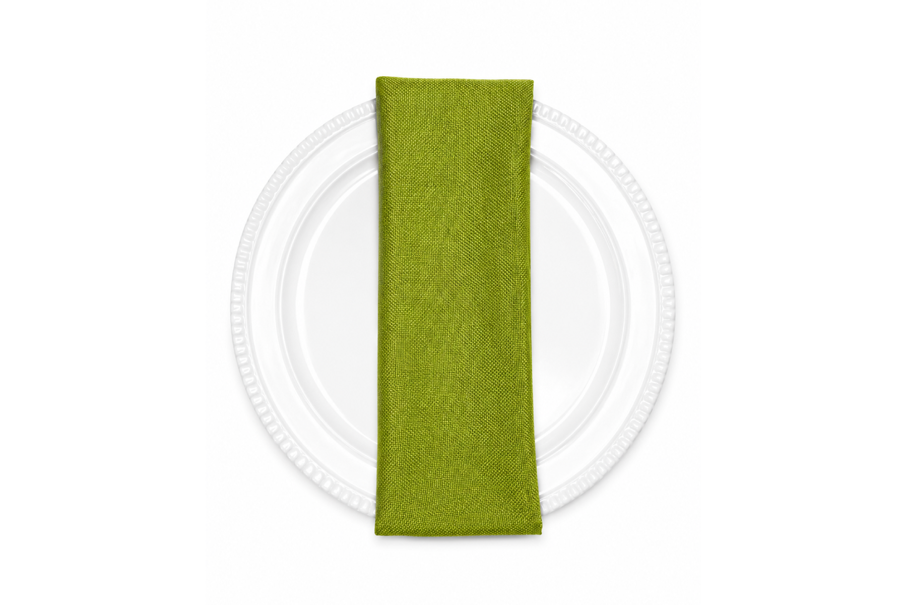 Vintage Linen Napkin - Lime