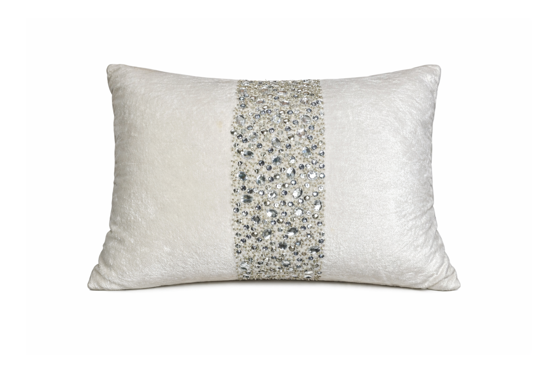Velvet Rhinestone Pillow - Cream Thumb.png