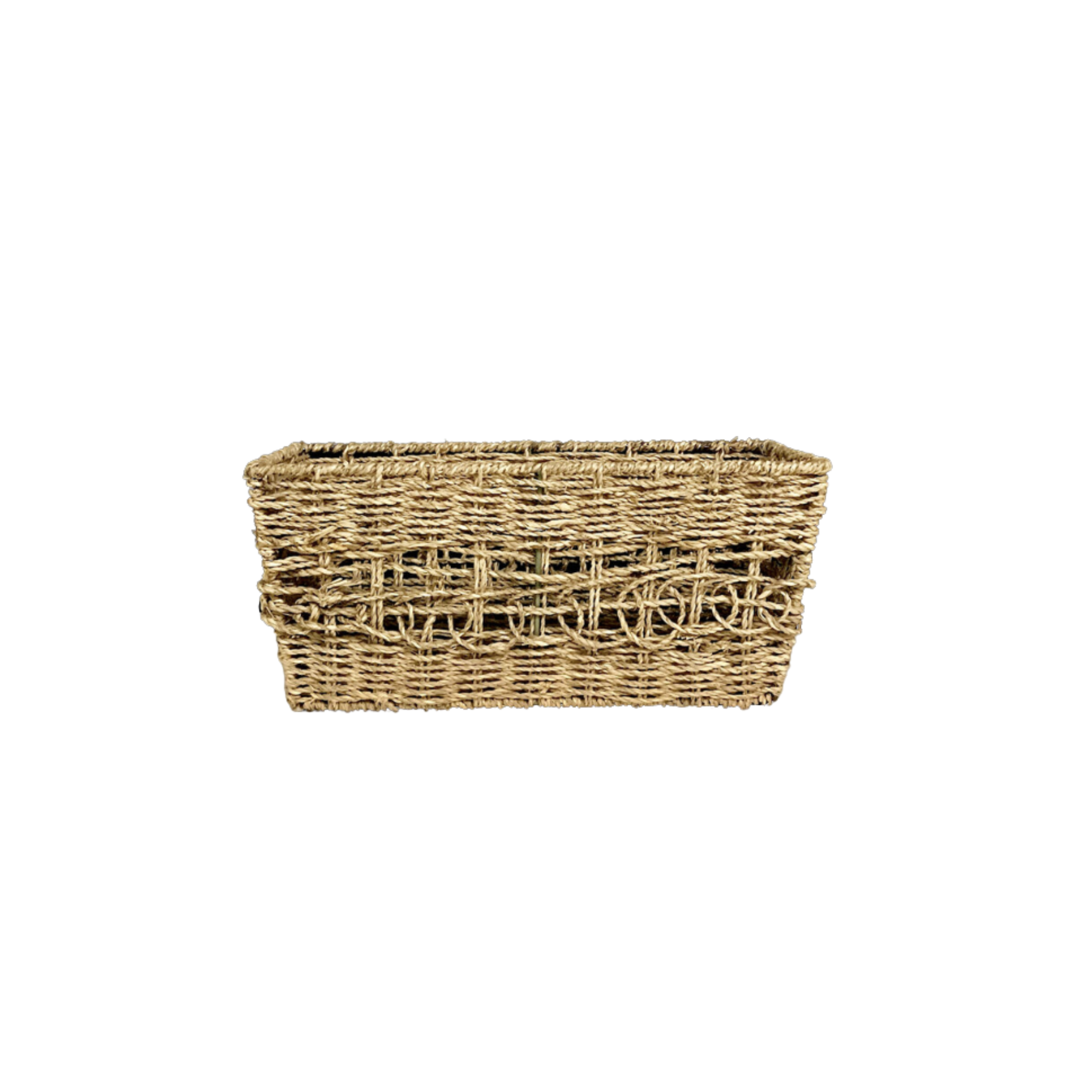 Light Rectangle Wicker Basket
