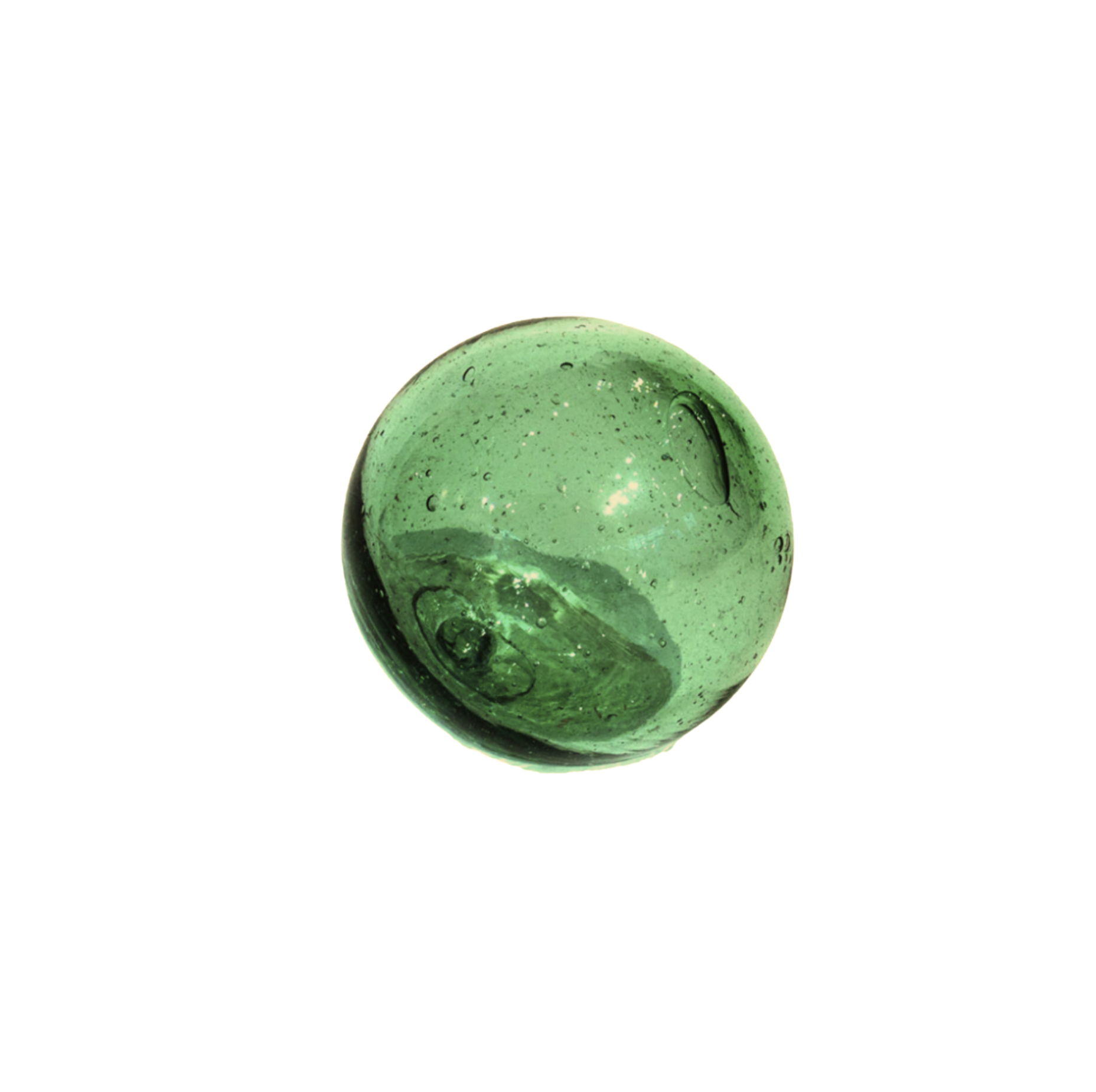 Green Japanese Sea Glass Float