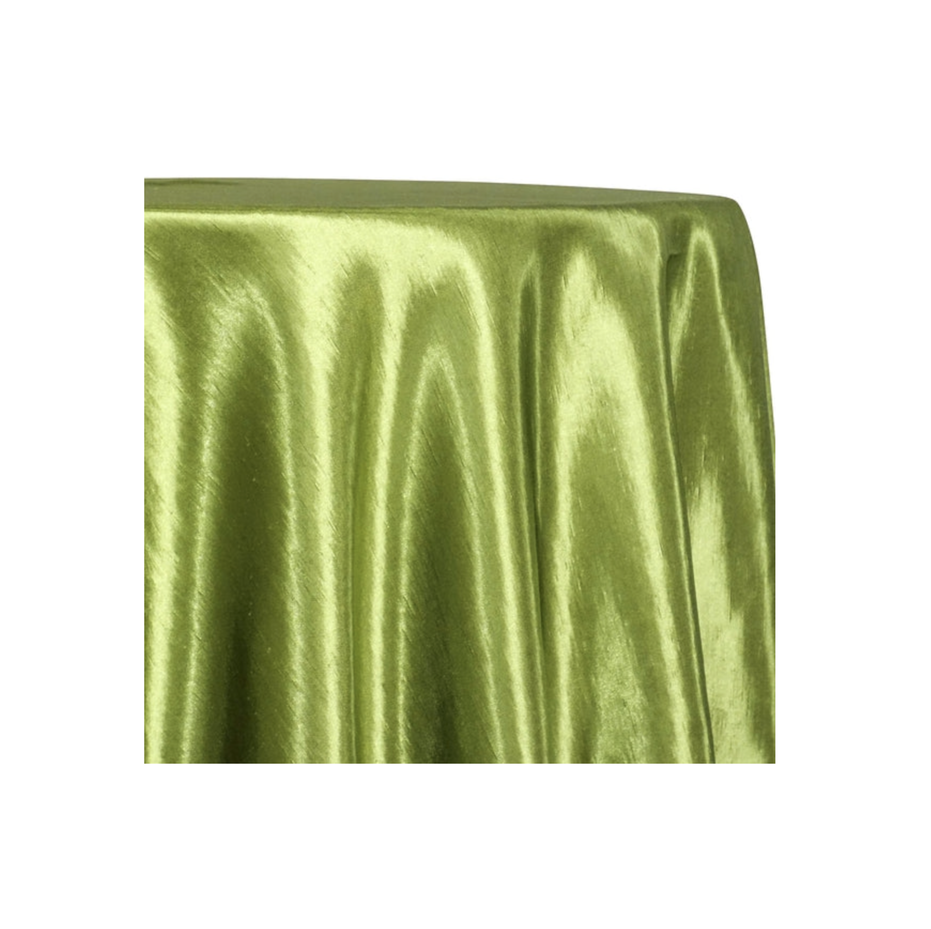 Shantung Satin (Reversible) Table Linen in Willow Green