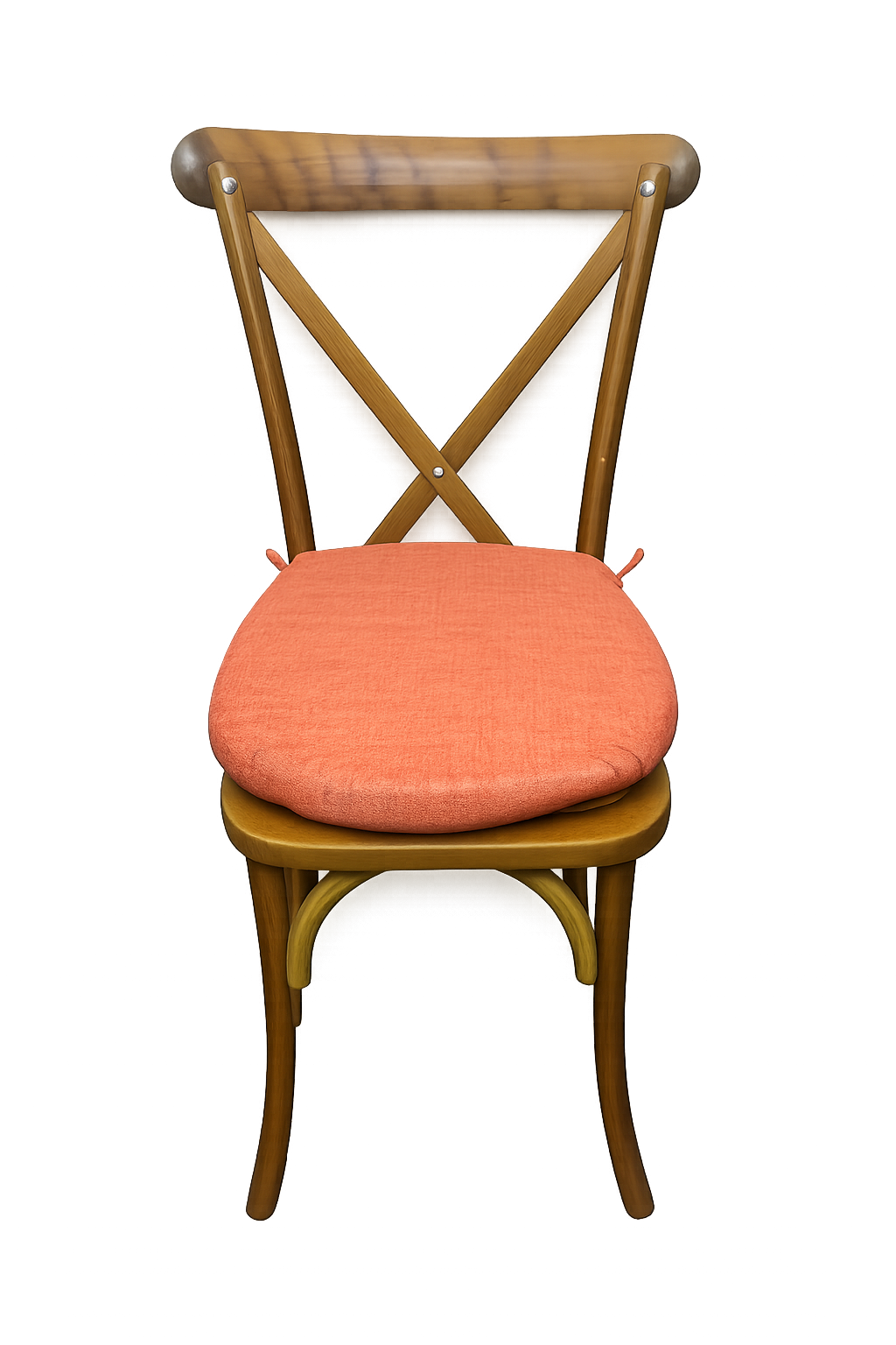 Chair Cushion Cover - Rust Linen