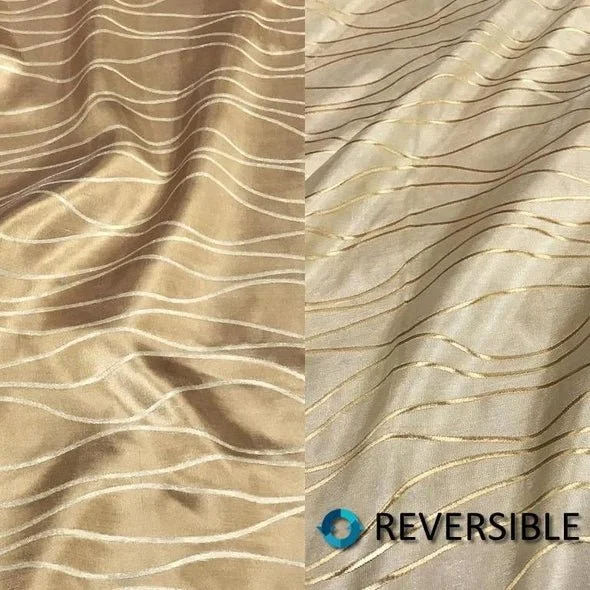 Karawave Jacquard Linen (Reversible) - Gold Both.jpg