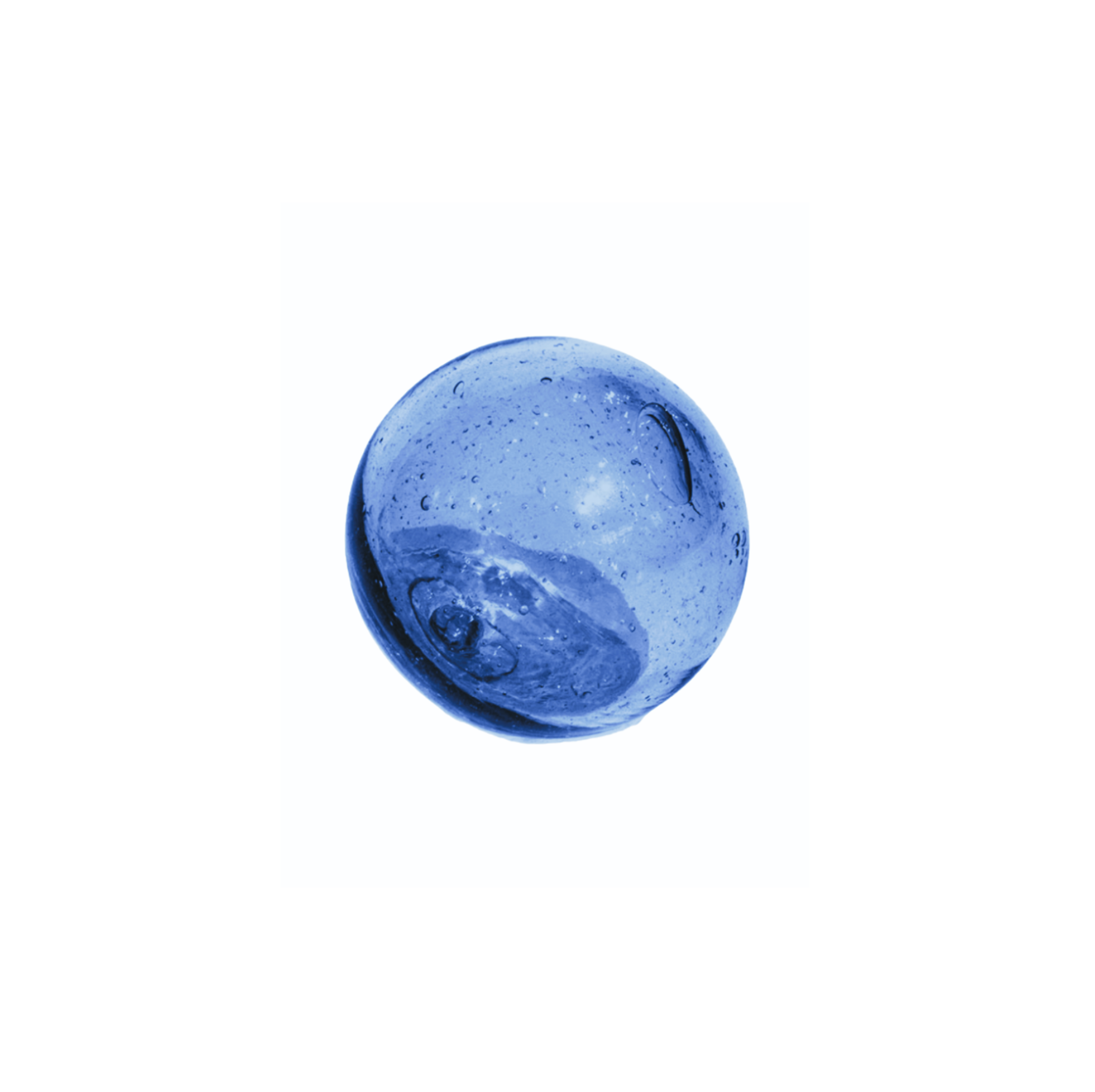 Blue Japanese Sea Glass Float