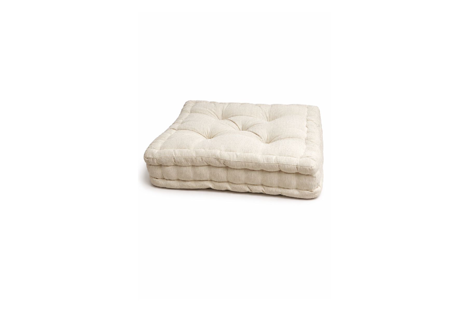 Square Floor Pouf - Cream Profile Listing.png