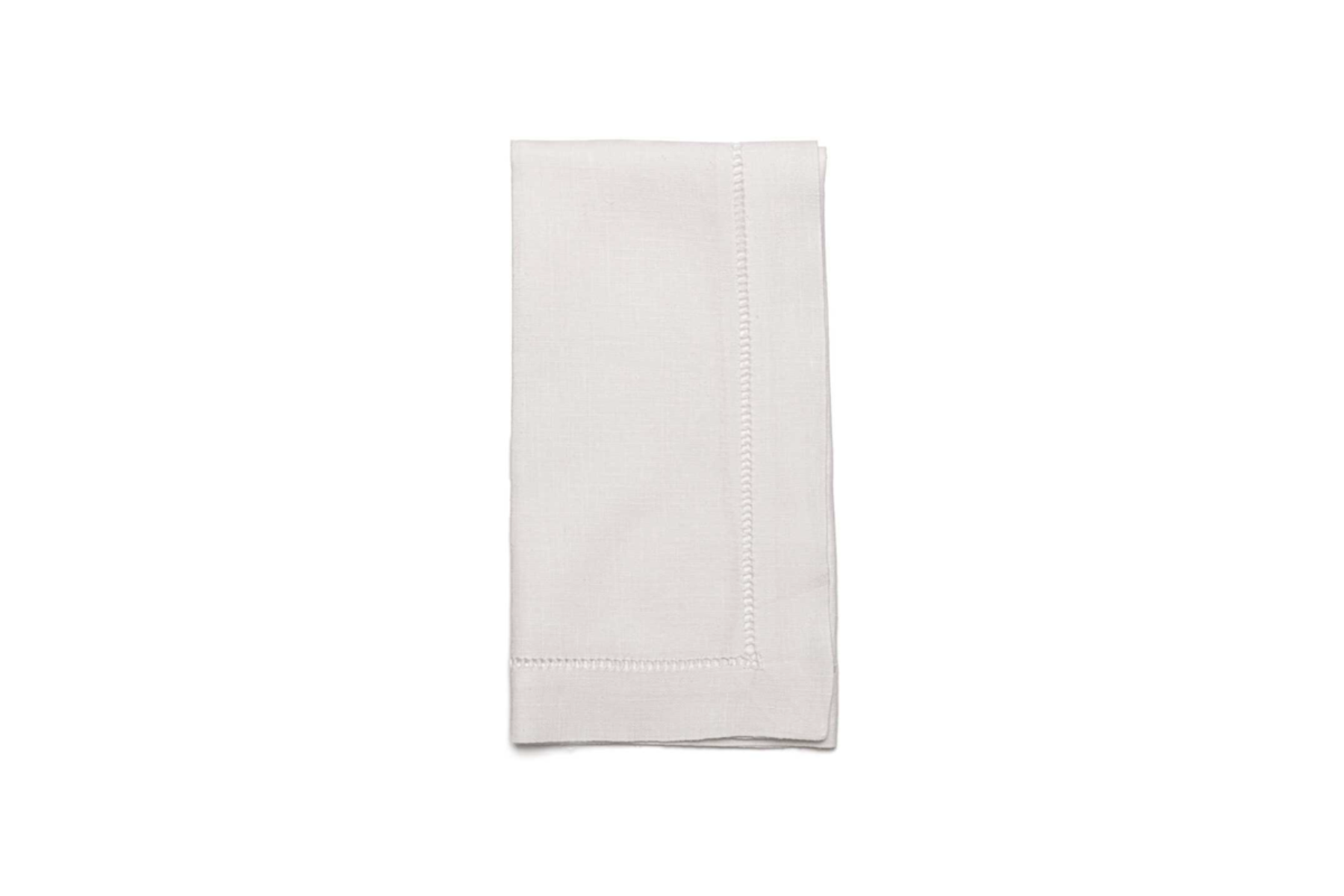 Hemstitch Napkin - White