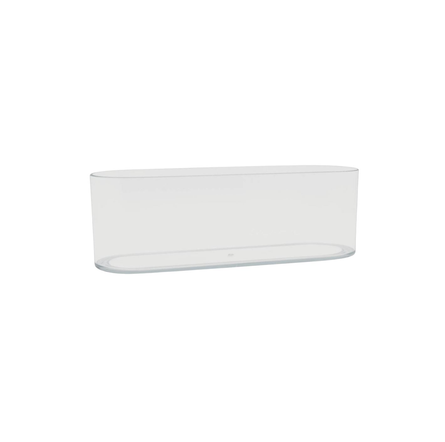 4” x 12” x 4” Circular Rectangle Vase