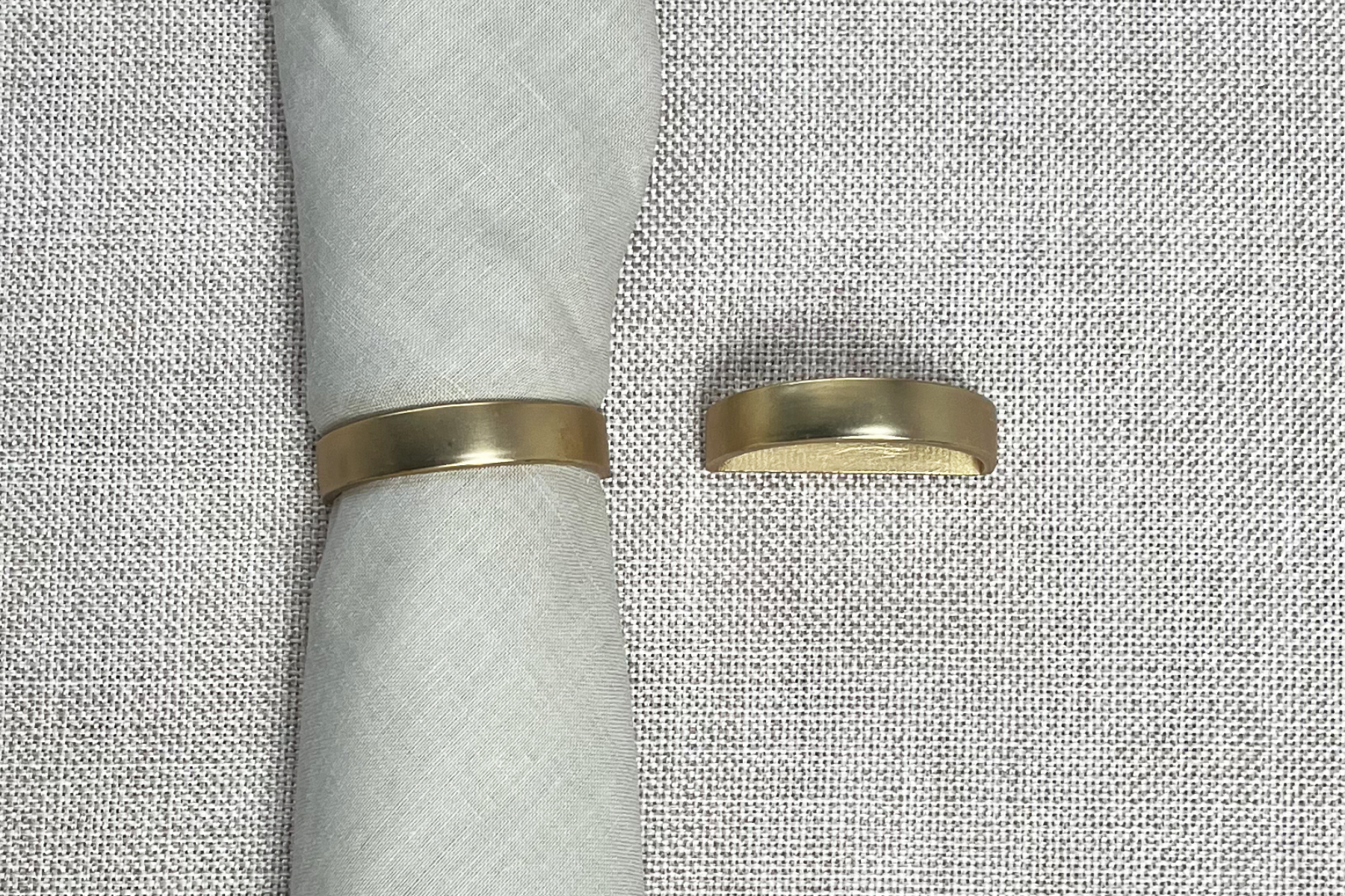 Antique Gold Flat Back Napkin Ring