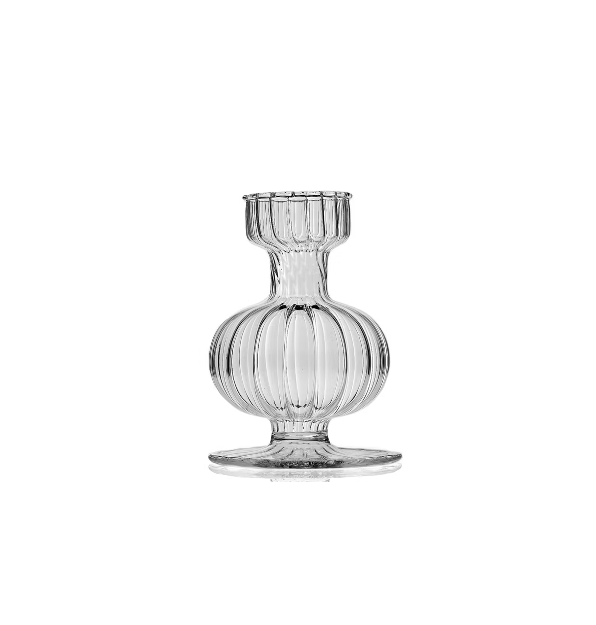 Vintage Glass Candle Holder