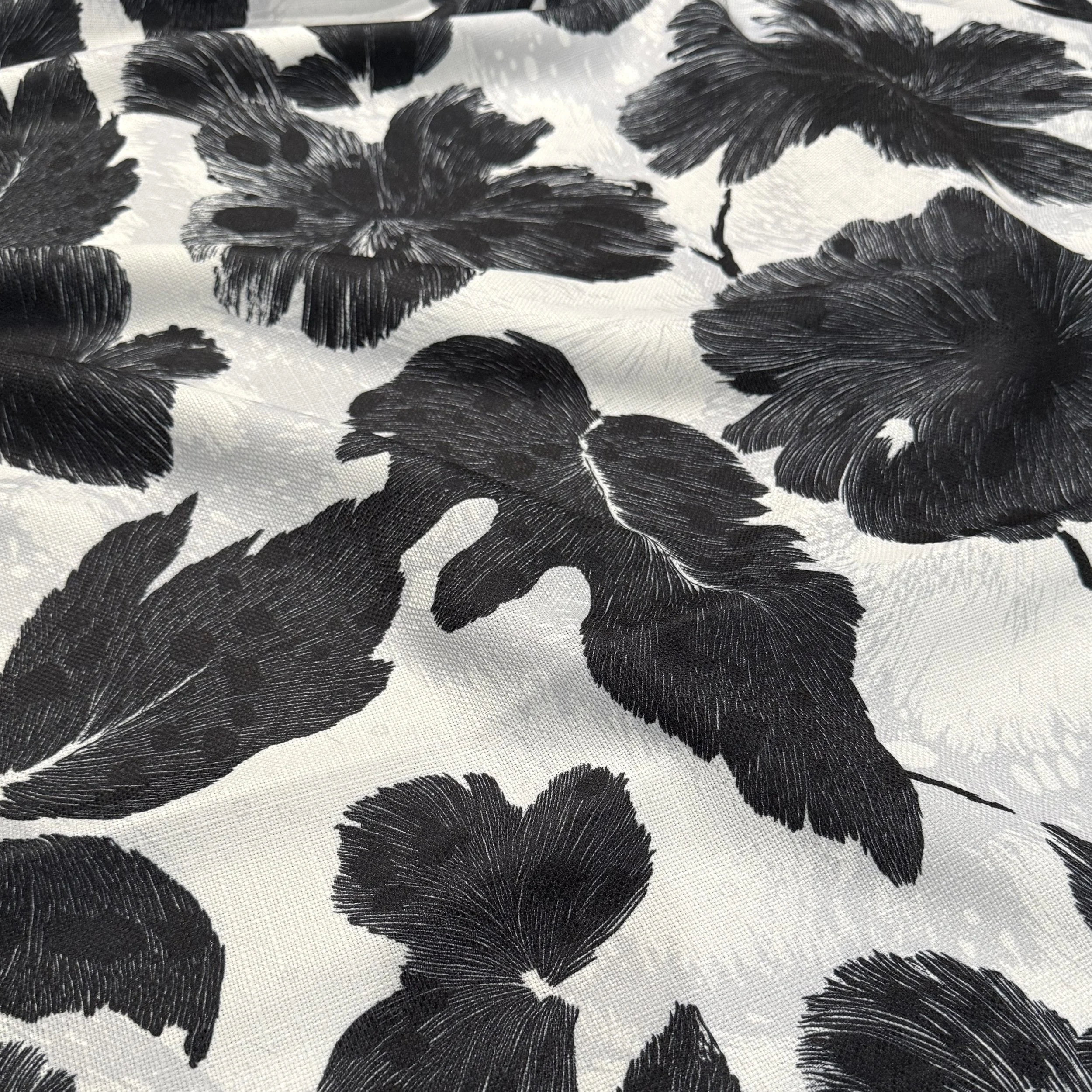 Mono Leaf (Slub Print) Linen - Linen 02.jpeg