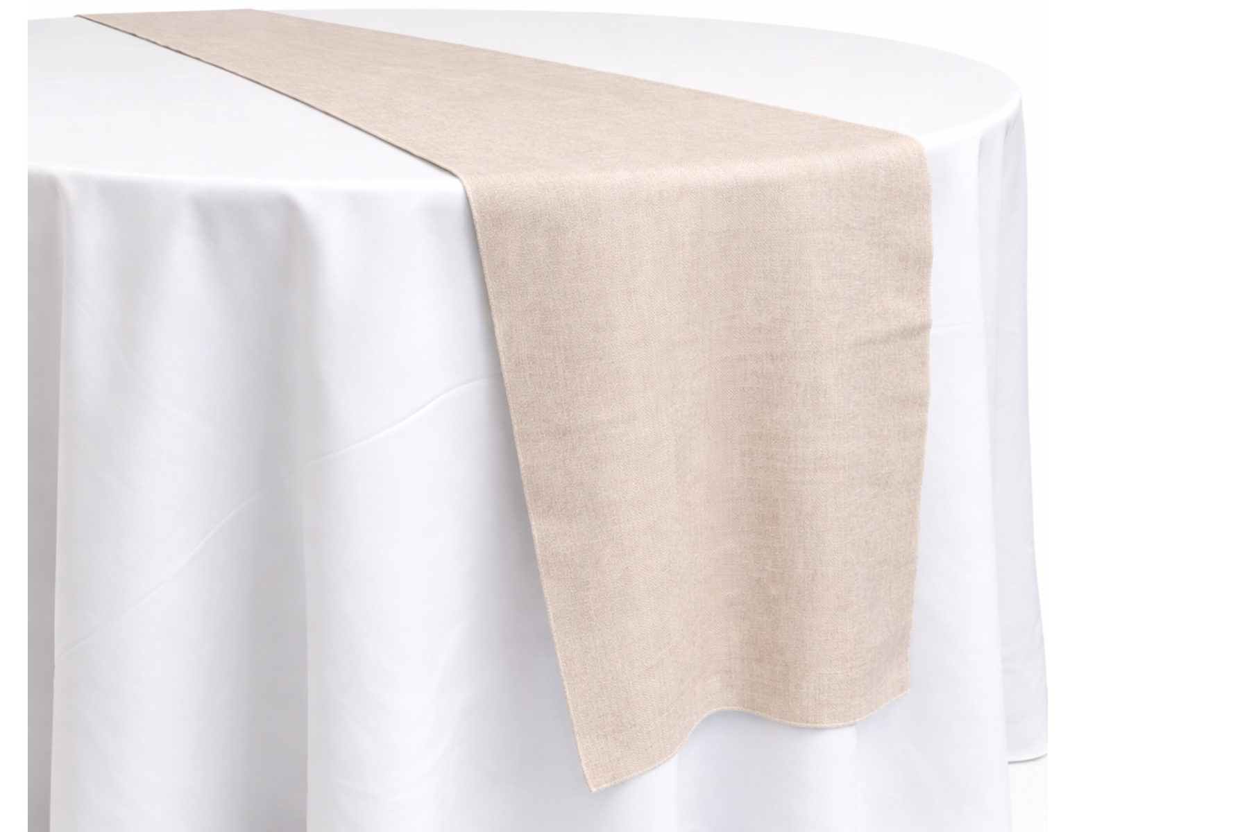 Vintage Linen Runner - Taupe