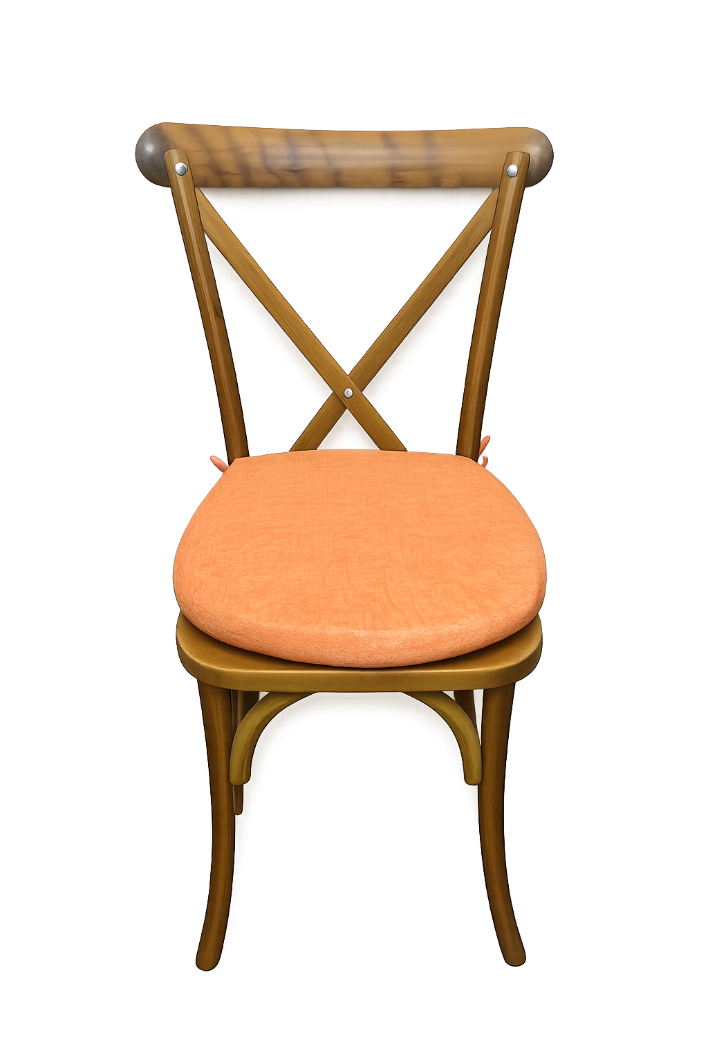 Chair Cushion Cover - Mandarin Orange Linen.png