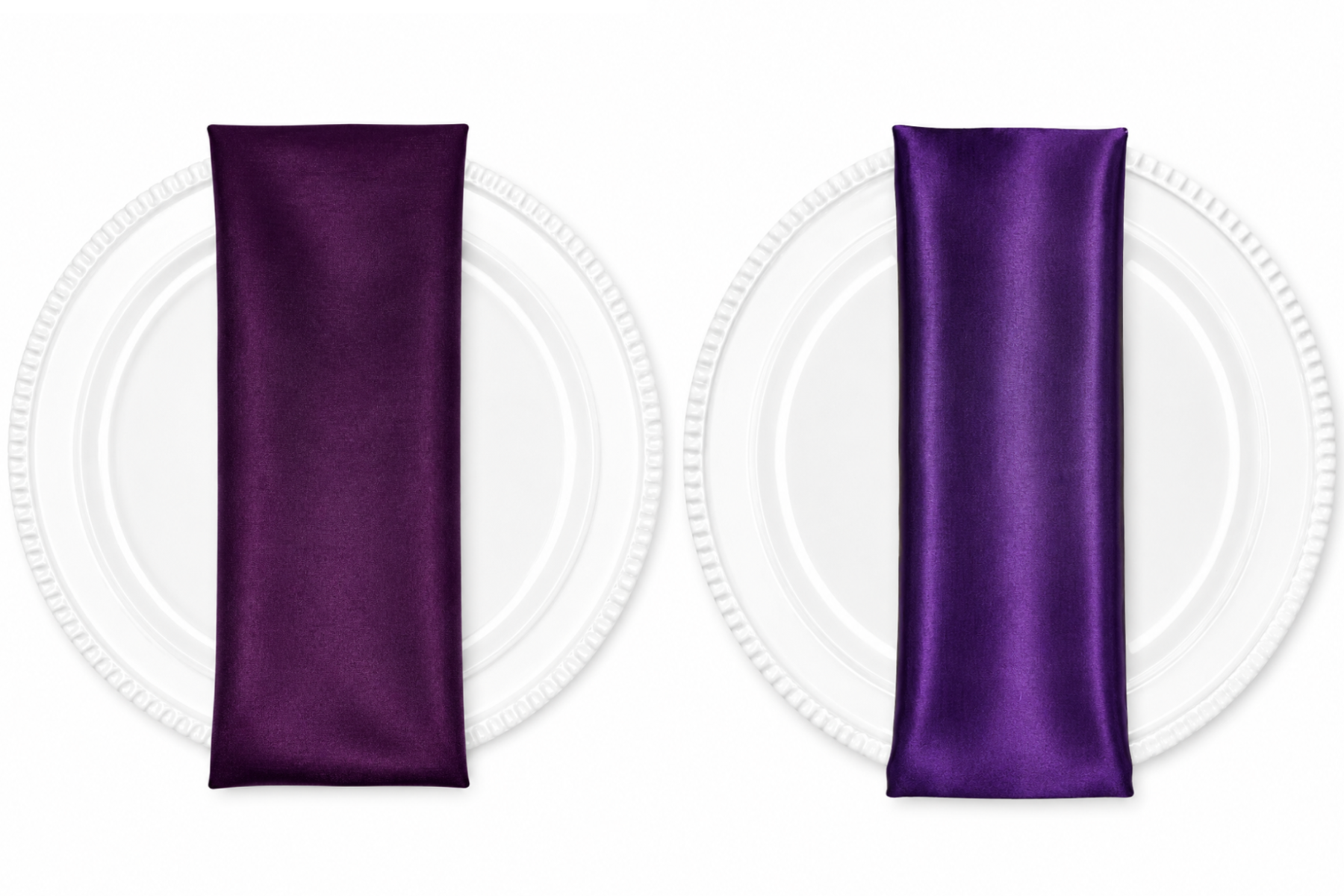 Shantung Napkin - Dark | Light Eggplant