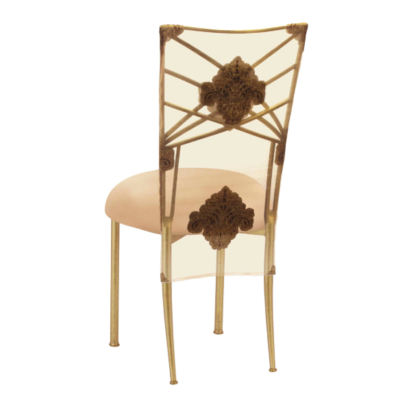 Organza Chair Back - Medallion Fanfare Gold Back.png