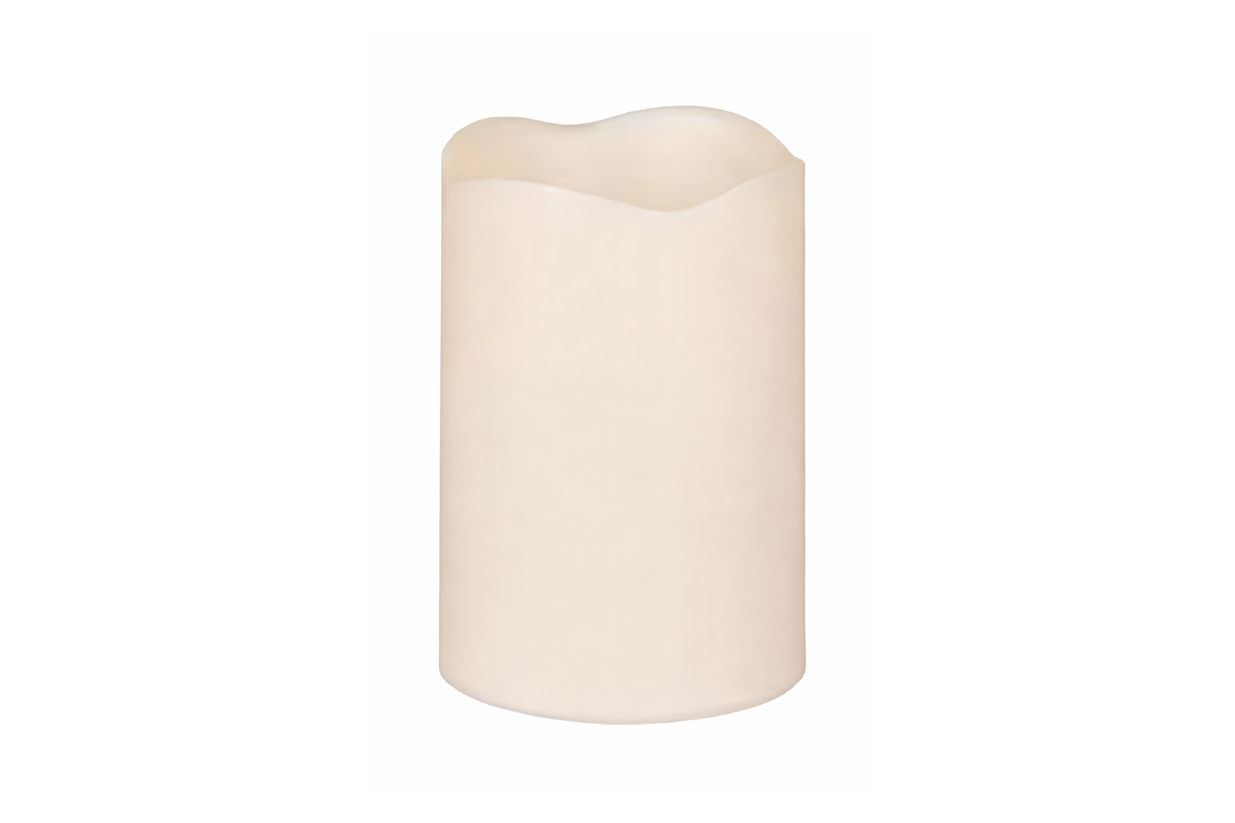 White Pillar LED Candle - 4.5” x 9"