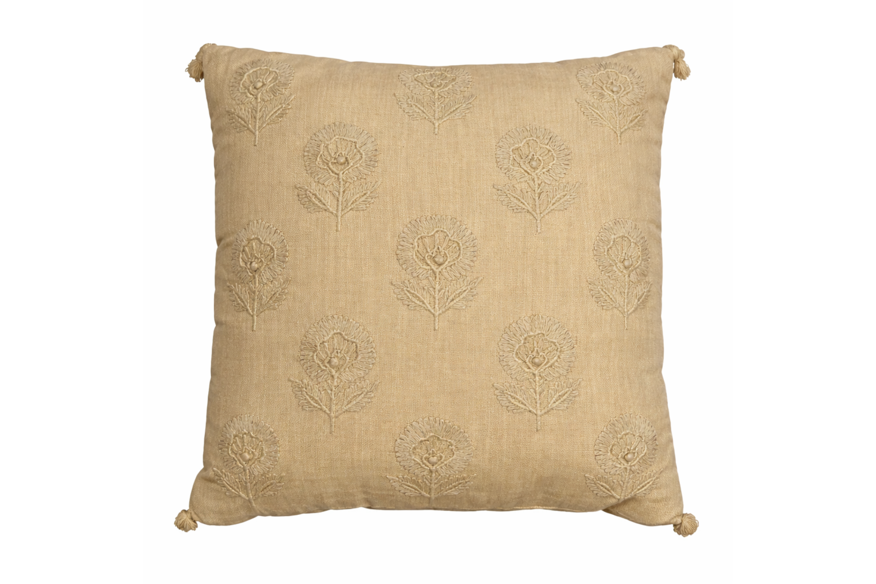 Embroidered Tassel Pillow - Mustard Thumb.png