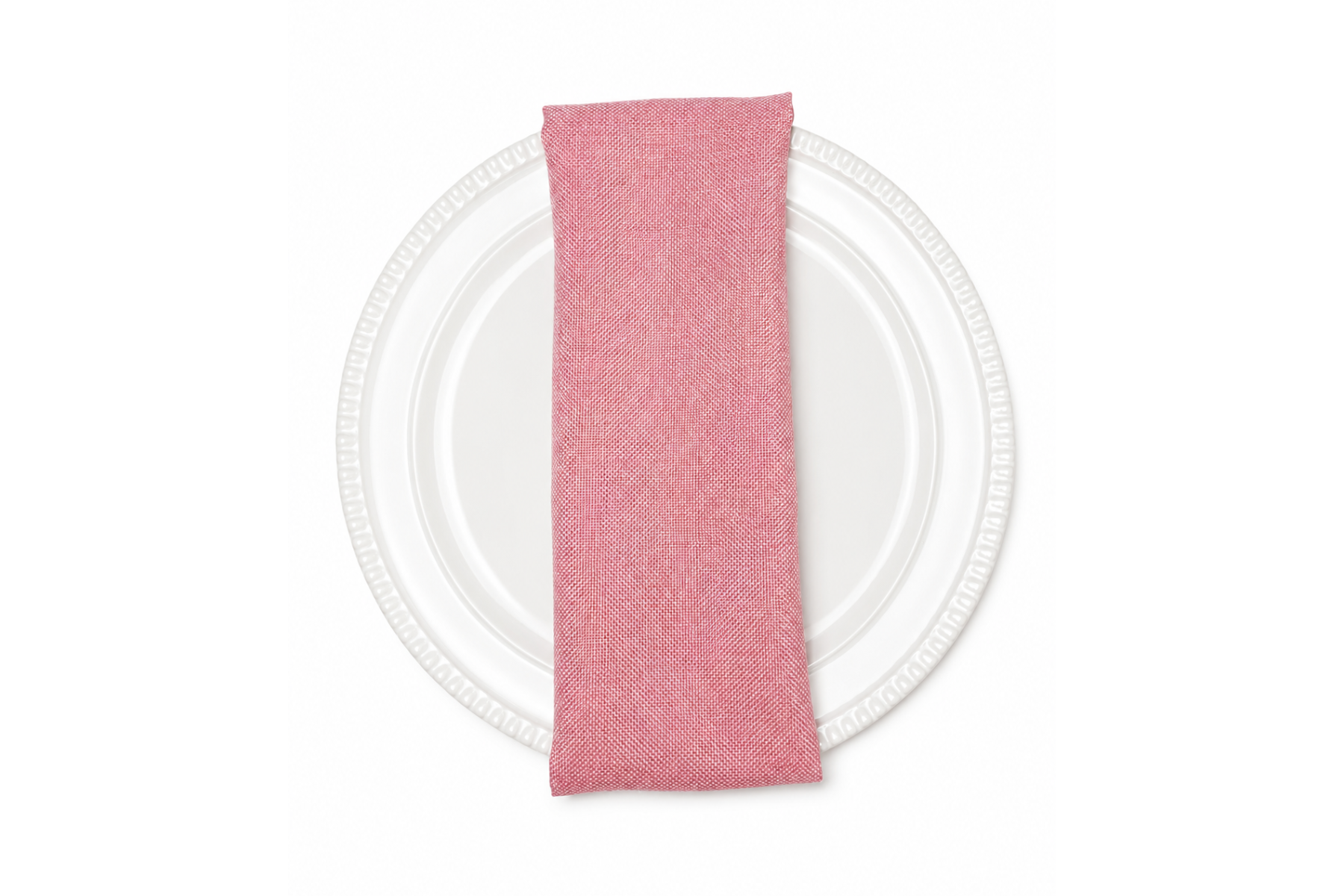 Vintage Linen Napkin - Pink
