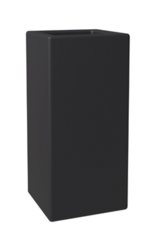 Tall Black Ceramic Vase.png