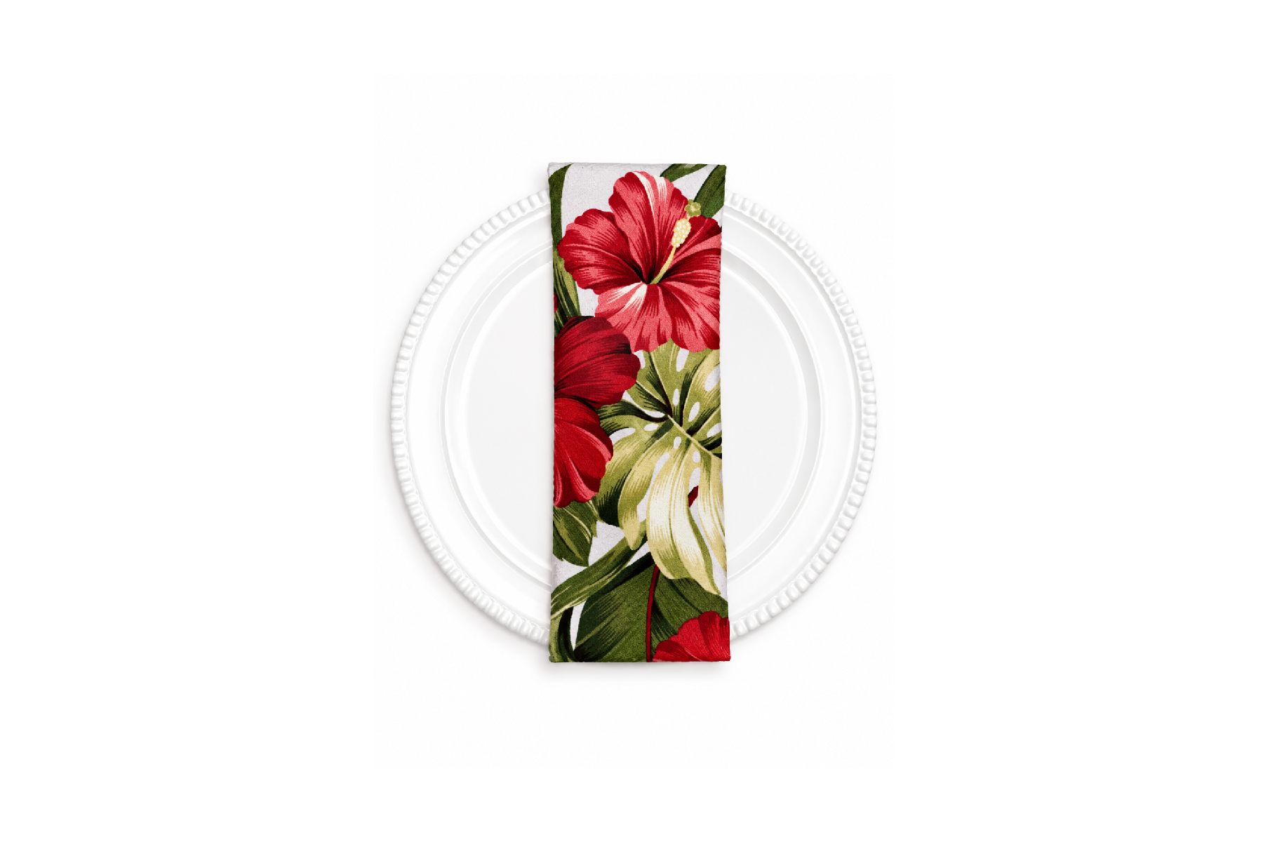 Bark Cloth Napkin - Ecru Hawaii Print List.png