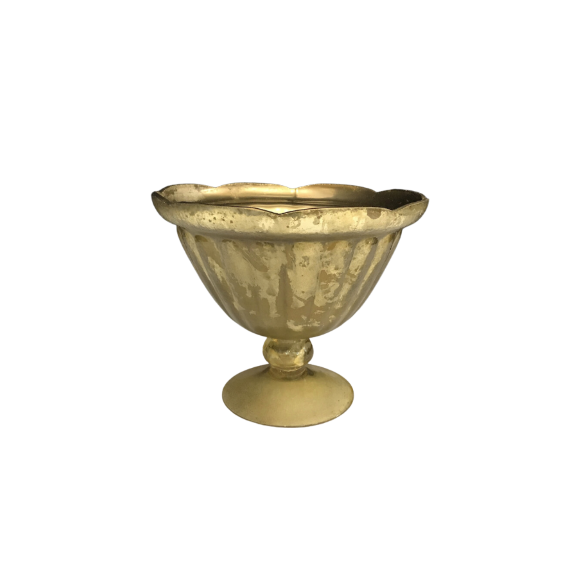 8” Gold Mercury Vases