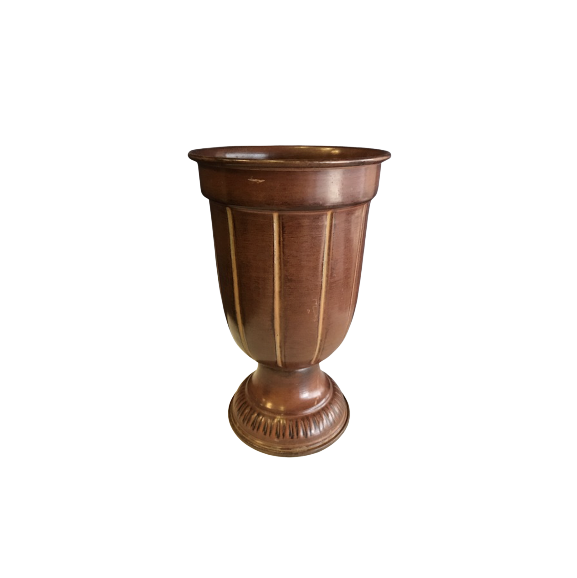 Tall Antique Iron Vase