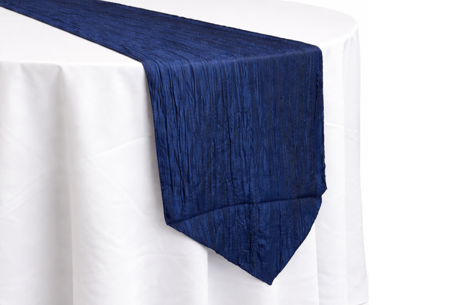 Crush Taffeta Runner - Royal Navy