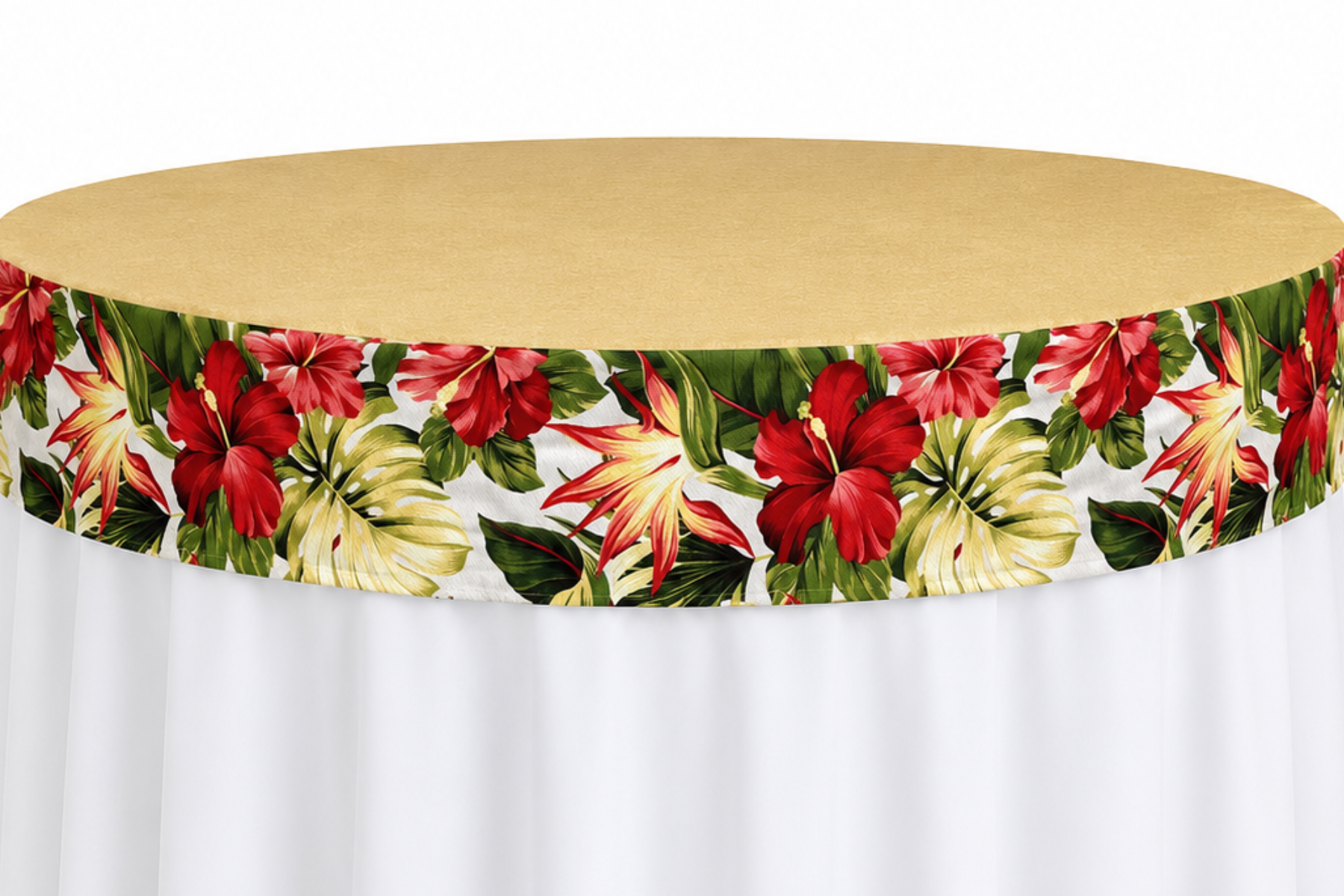 Bark Cloth Linen - Ecru Hawaii Print Table Cap Thumb.png