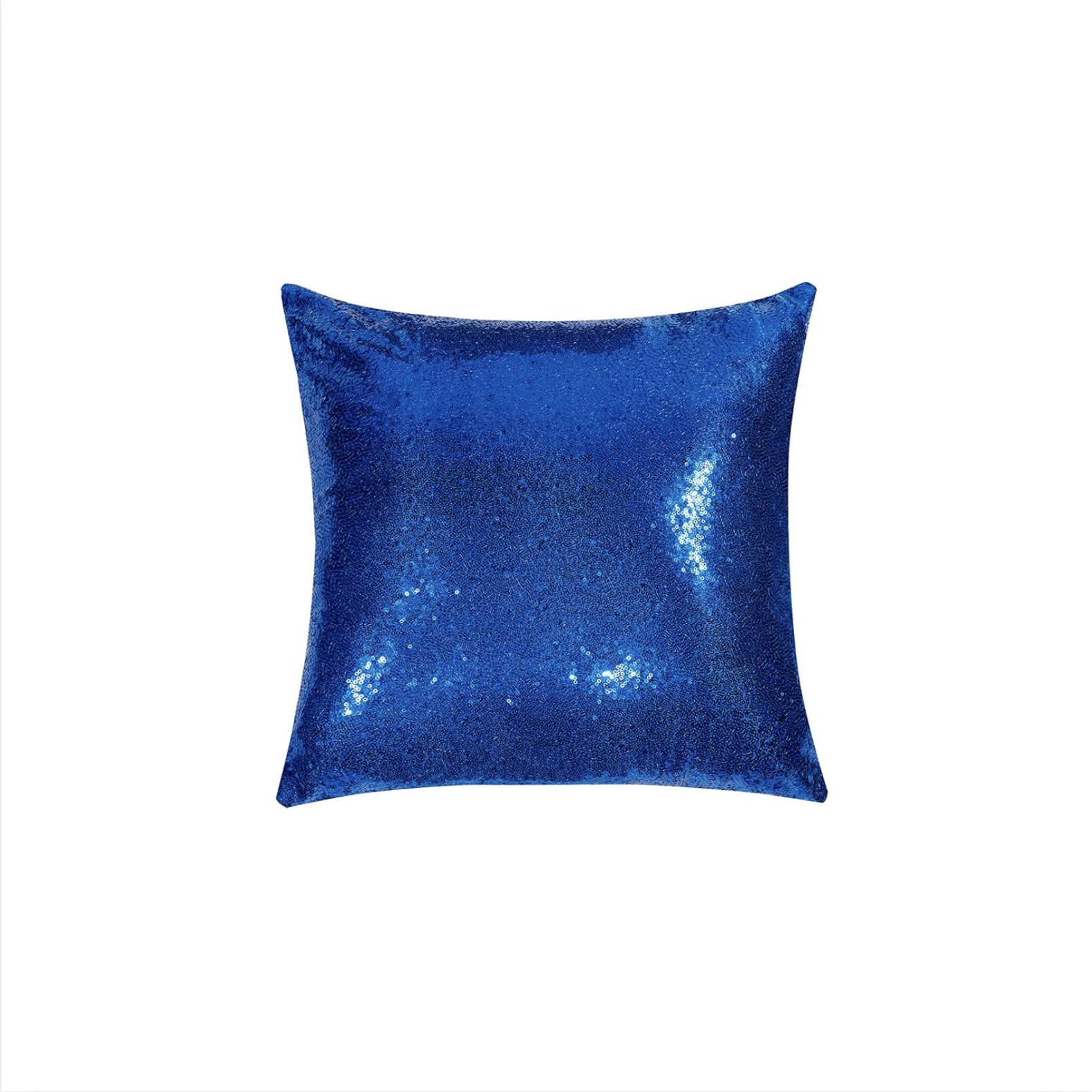Blue Sequin Pillow