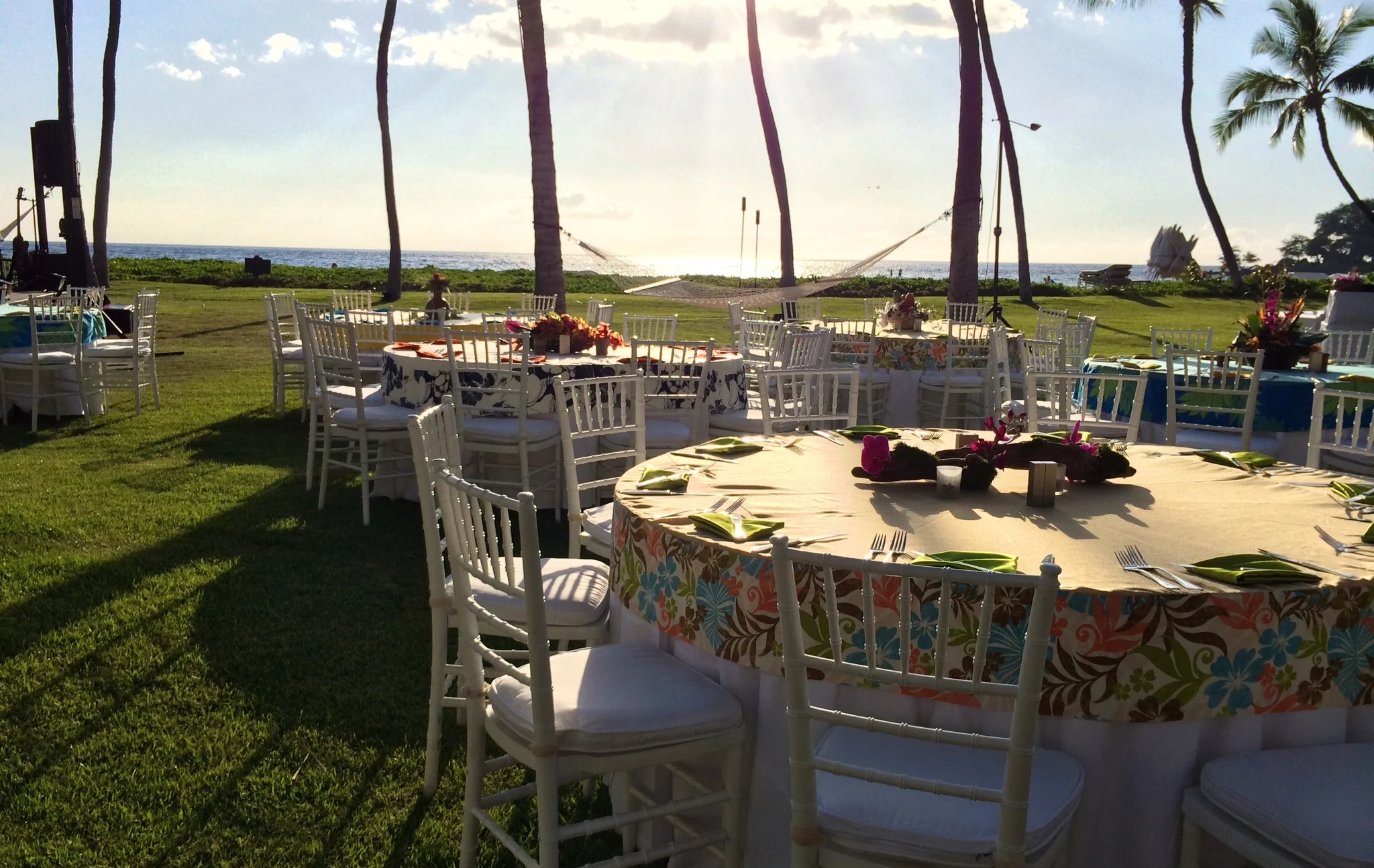 Hawaiian Print - Gold