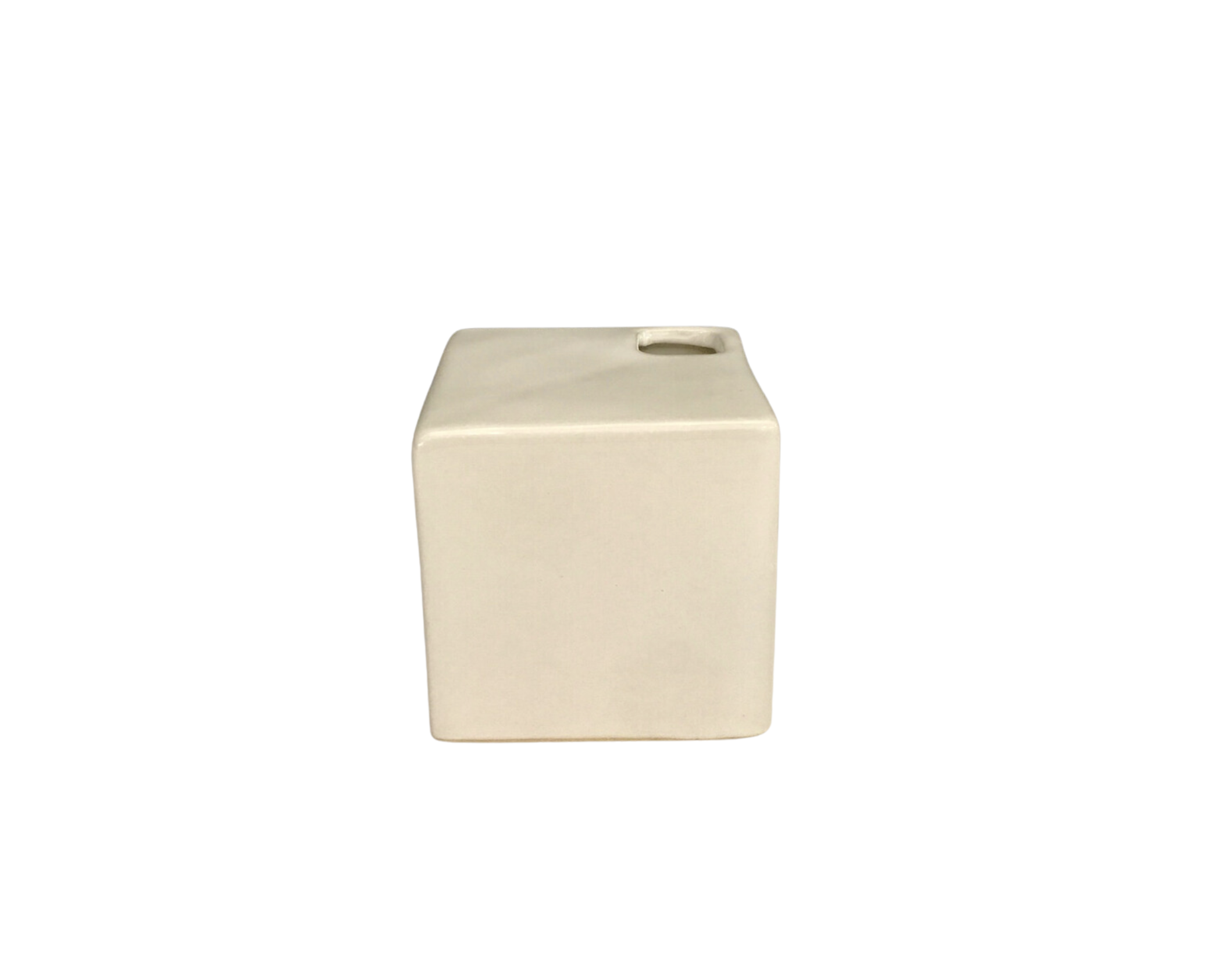 White Cube Bud Vase