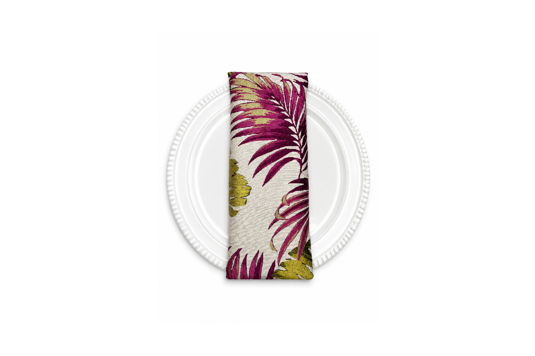 Bali Jacquard Napkin (Reversible) - Fuchsia-Lime List 01.png