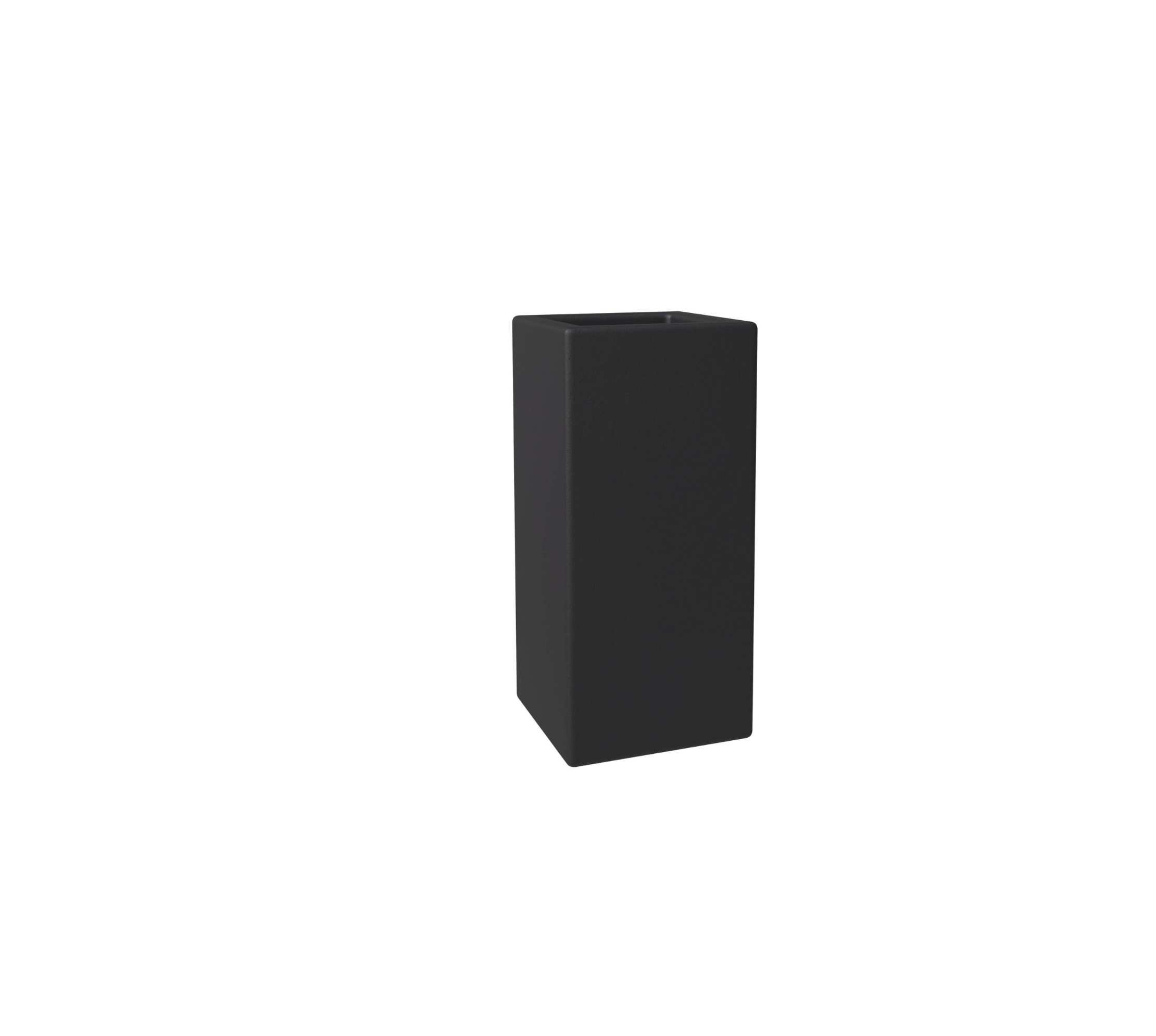 Tall Black Ceramic Vase