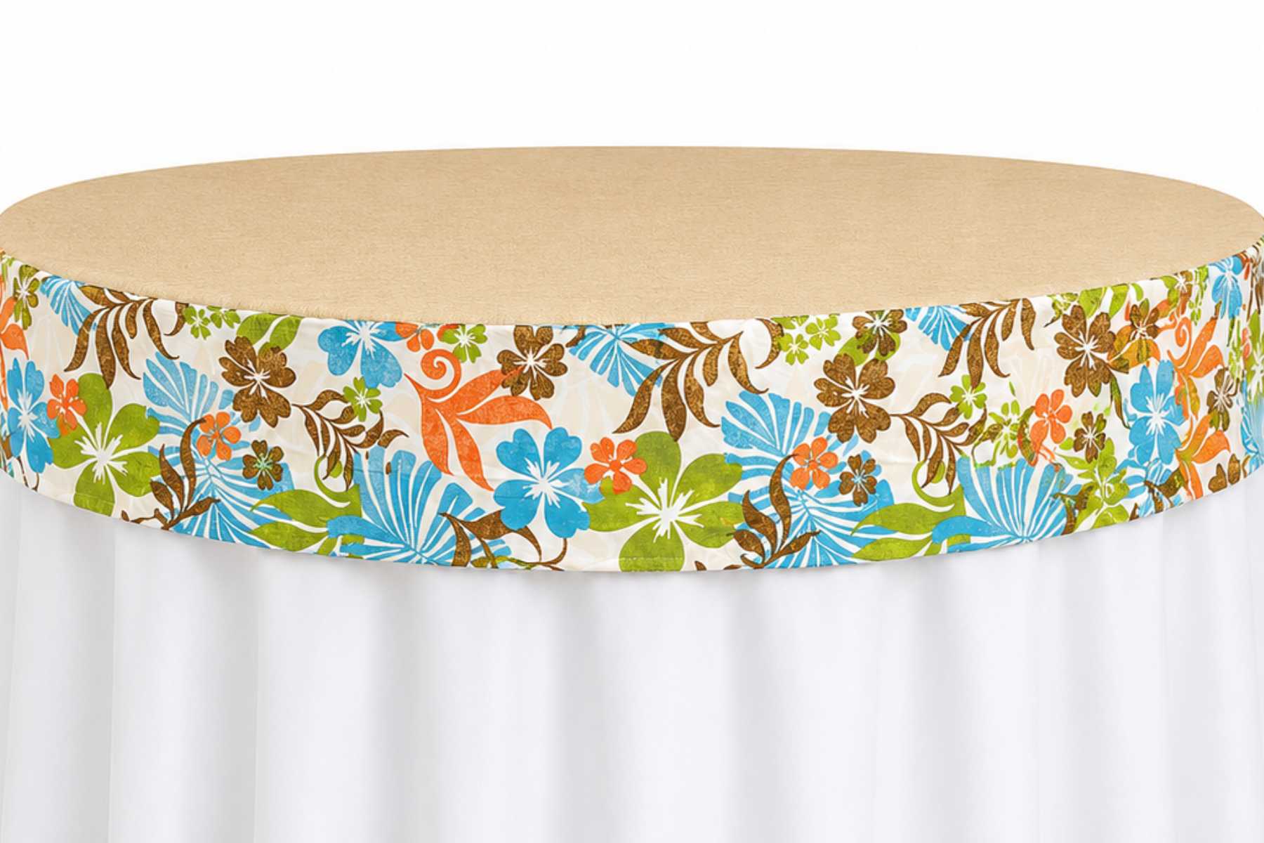 Hawaiian Print - Gold