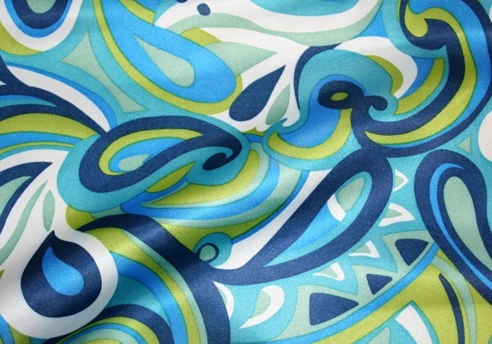 Puchi Print Linen - Tiffany-Navy-Lime