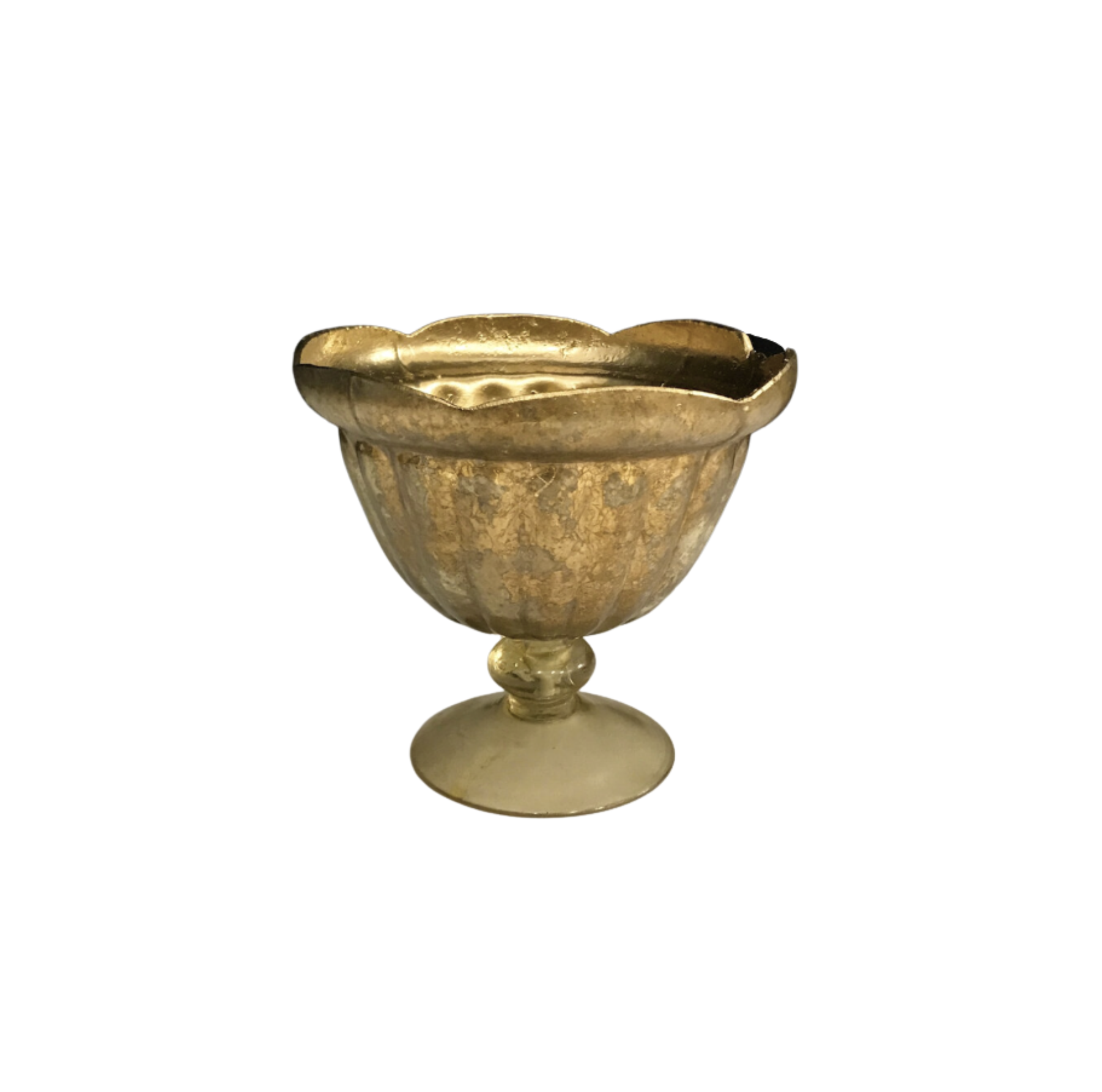 6” Gold Mercury Vases