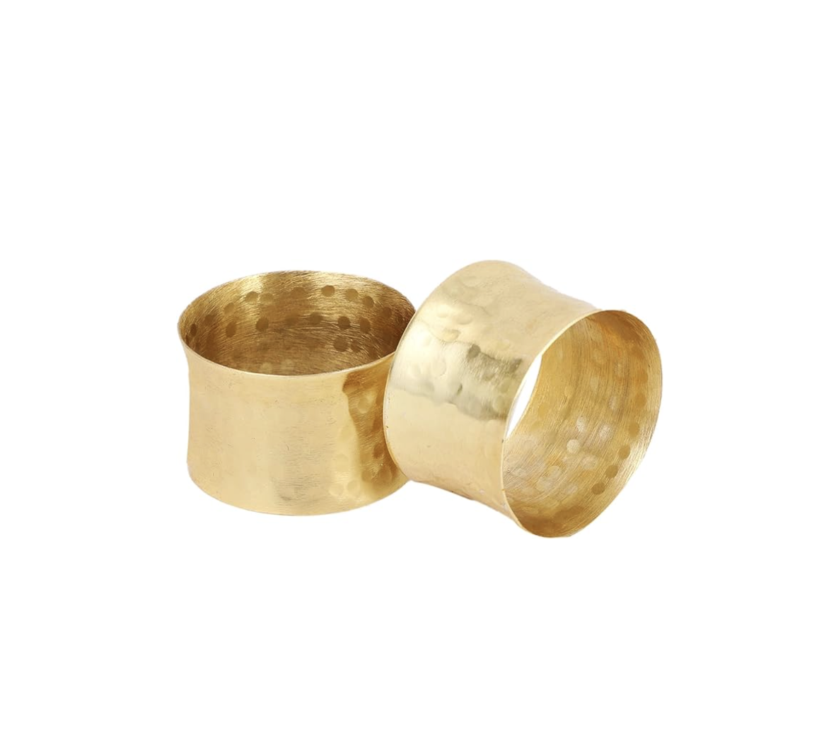 Gold Hammered Napkin Ring