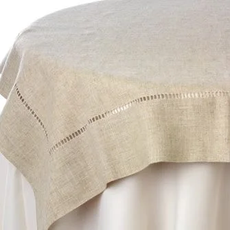 Hemstitch Linen - Natural
