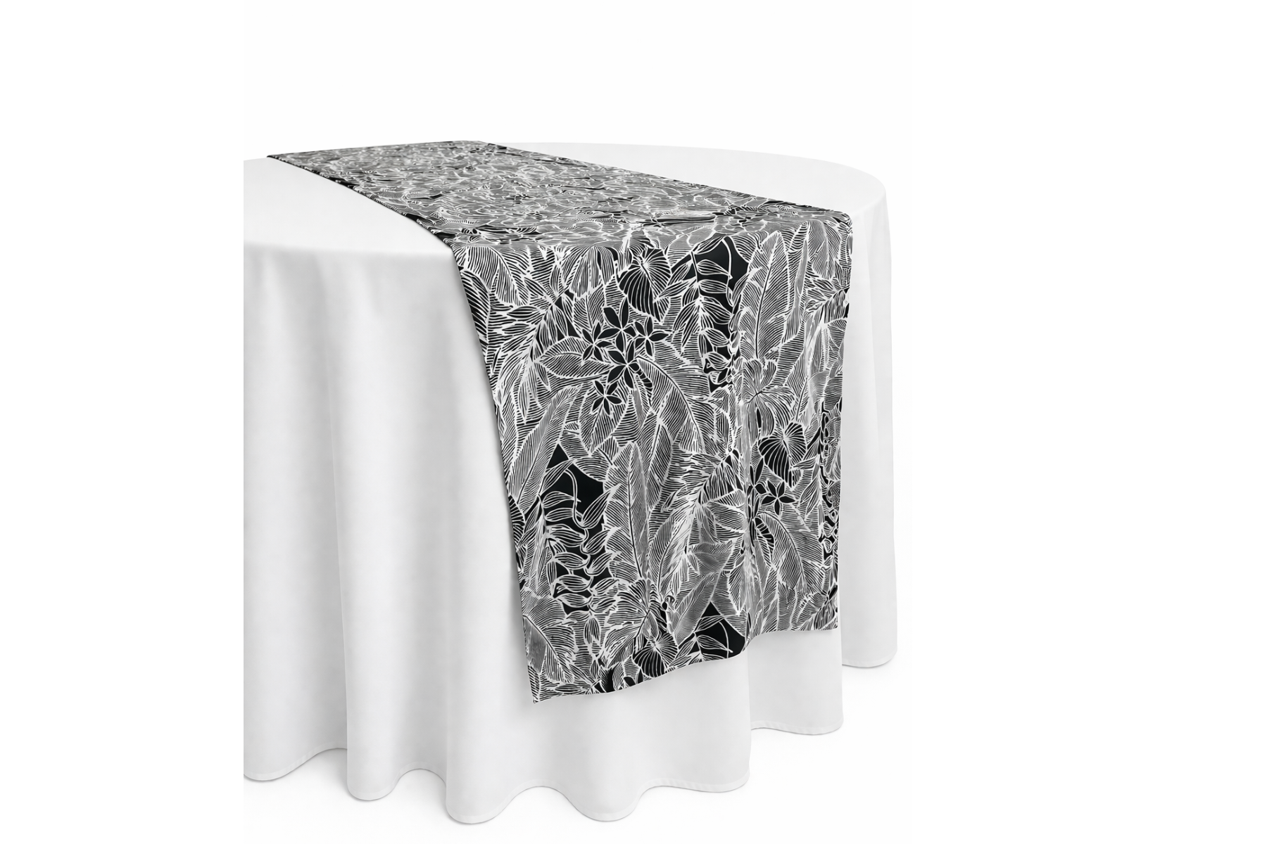 Island Print Heliconia Runner - Black & White List.png